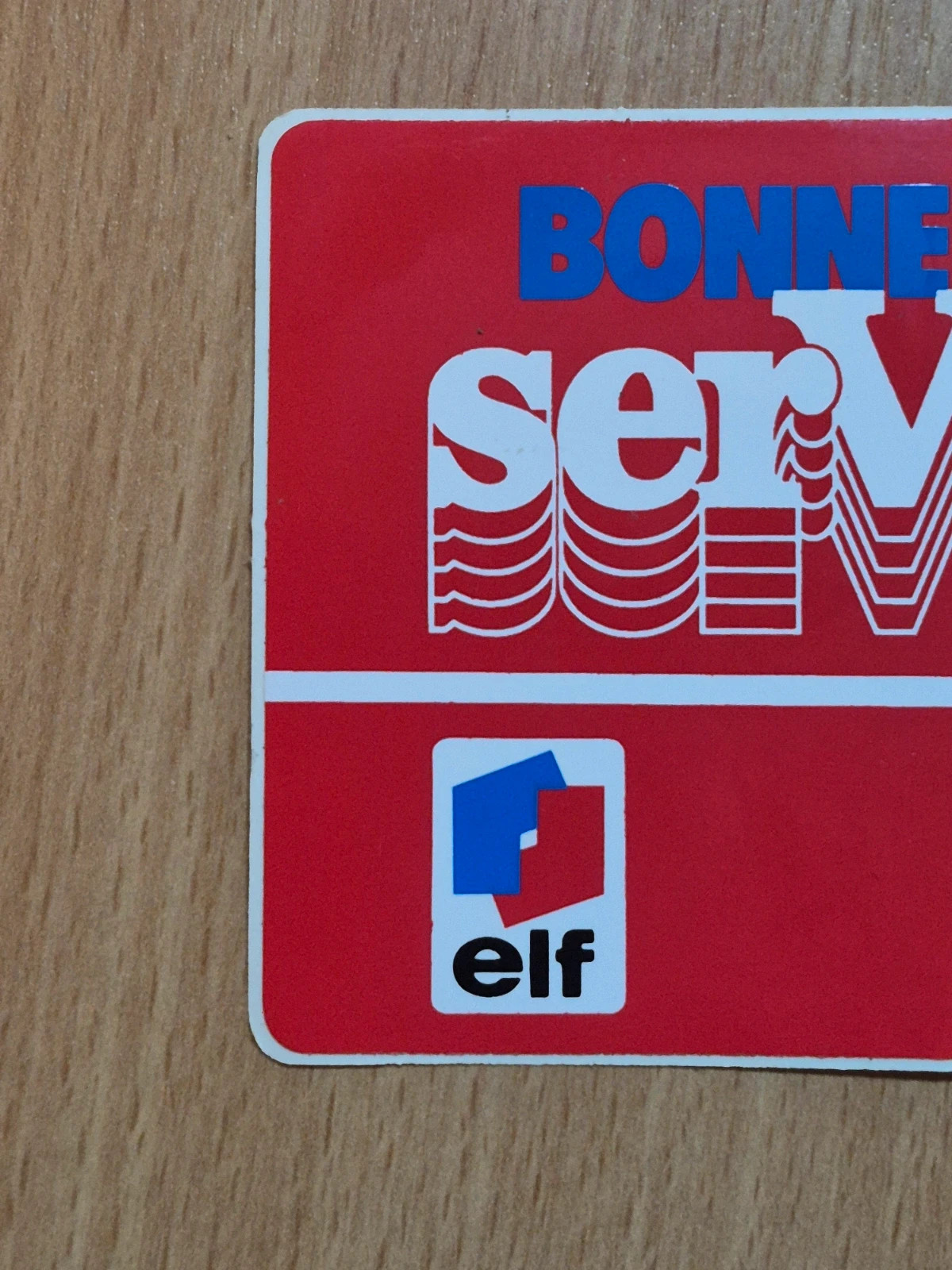 Autocollant vintage années 80 elf – e.l.f. 2