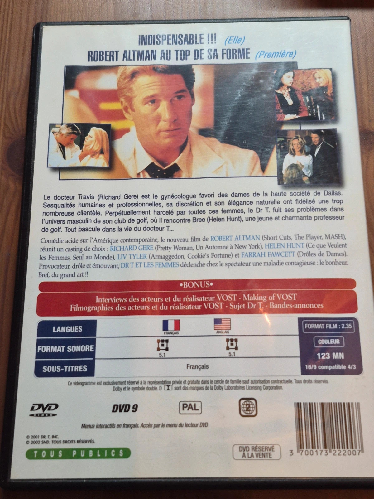Dvd docteur &les femmes 2