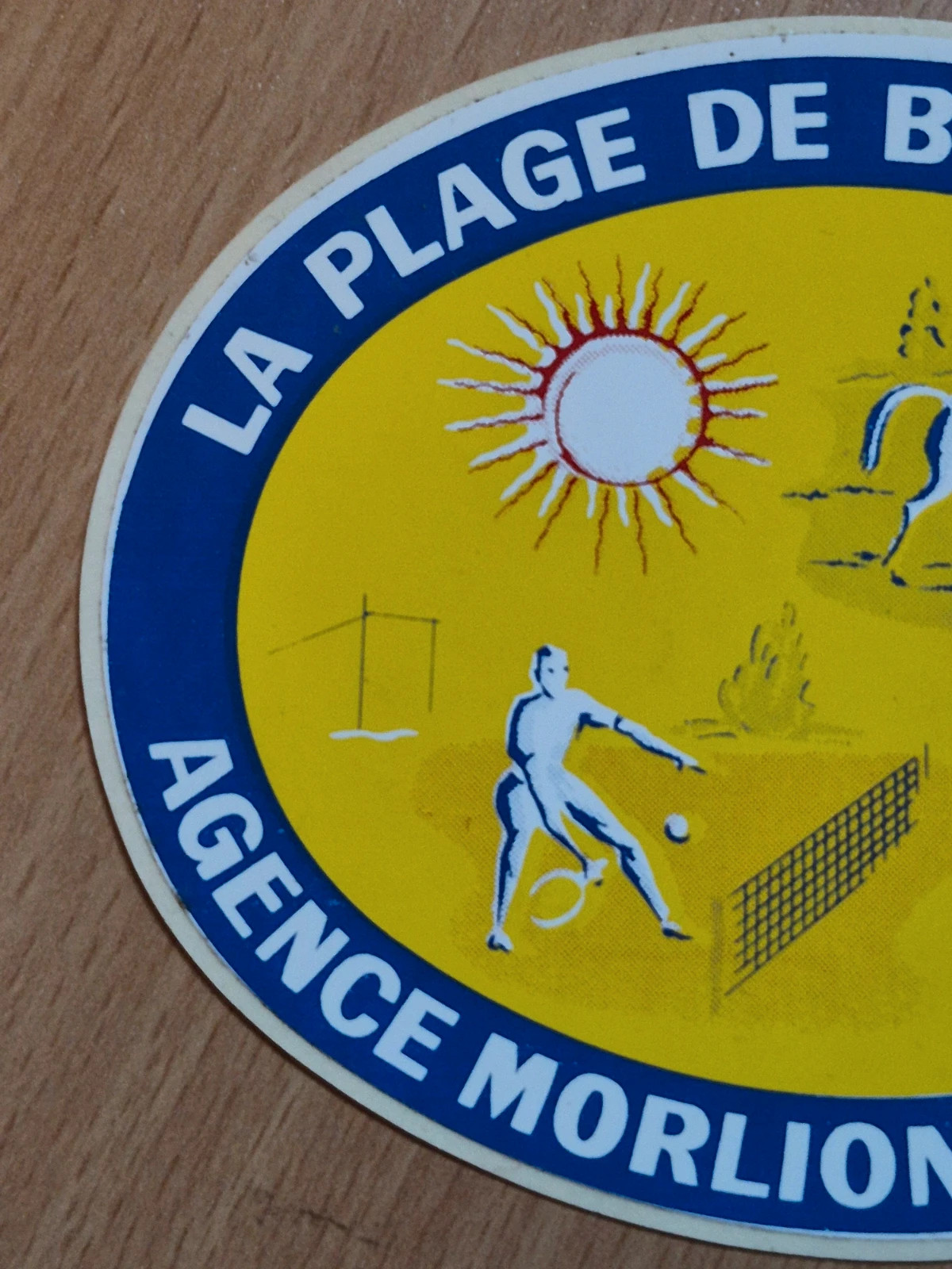 Autocollant vintage années 90 agence immobilière 2