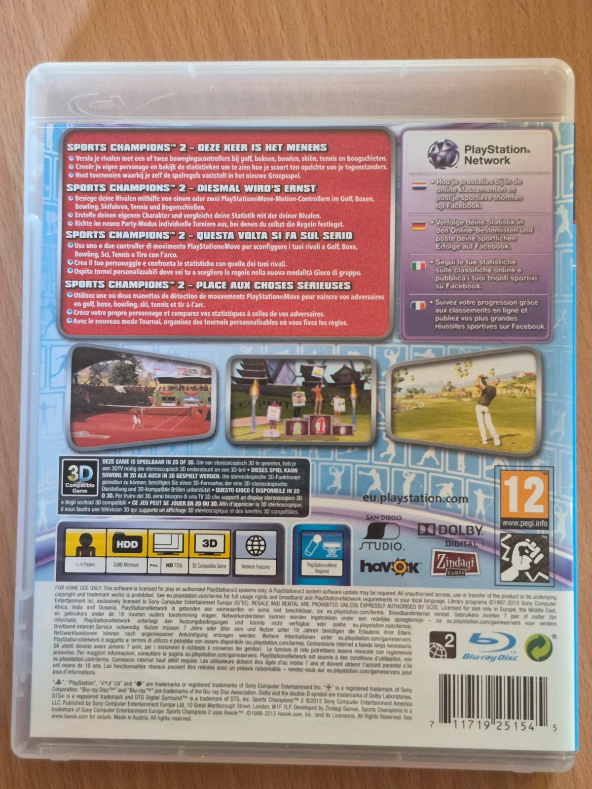 Jeu Sports Champions 2 pour PS3 complet 2
