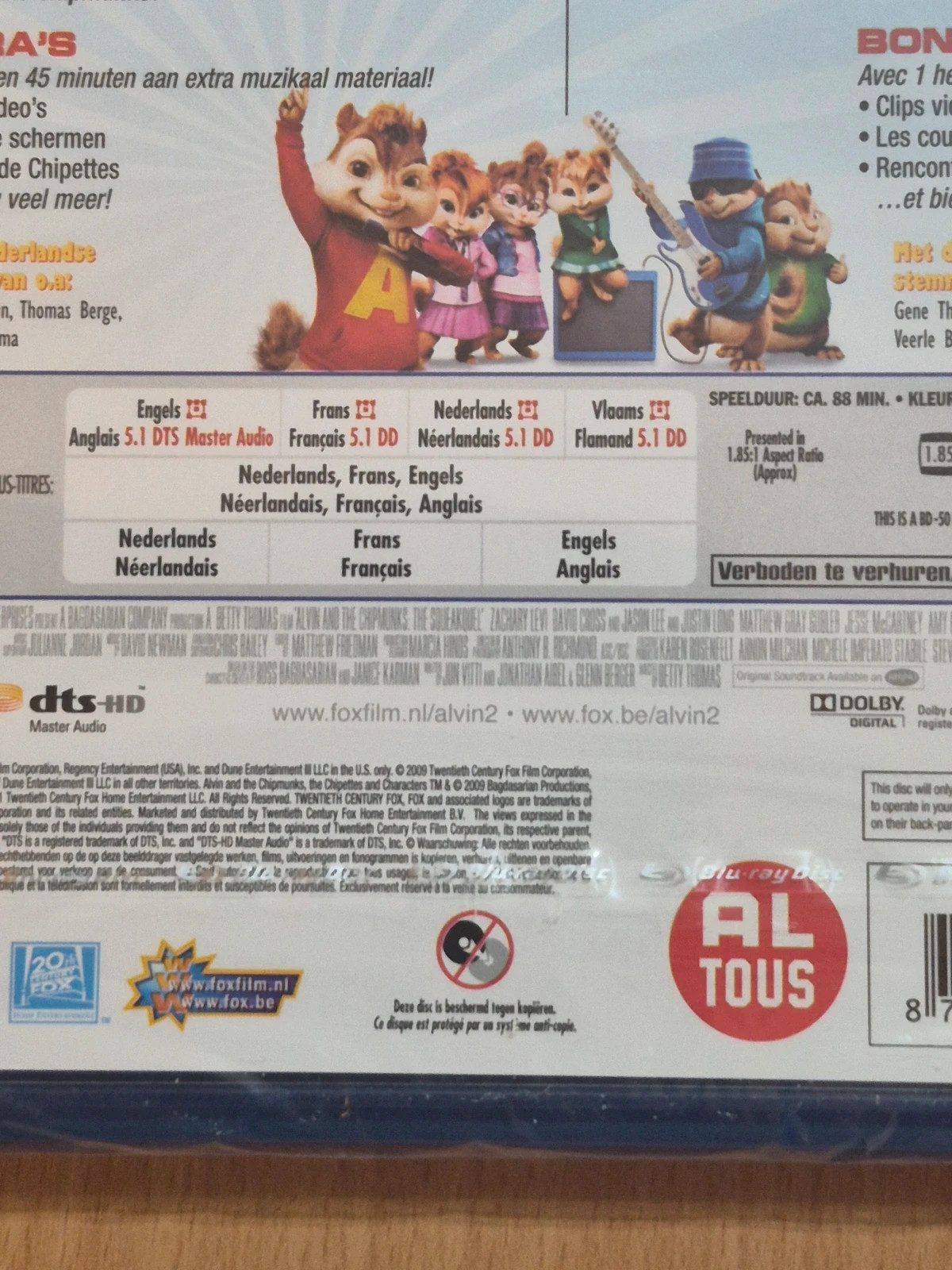 Blu-ray Alvin et les Chipmunks 2 sous blister 4