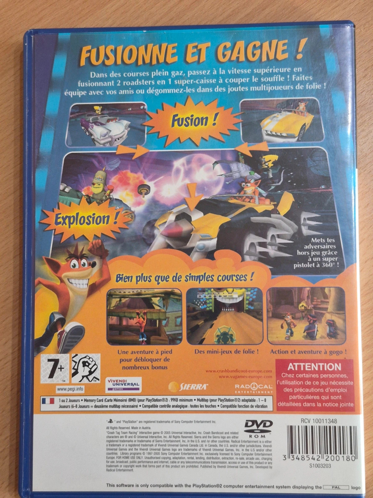 Jeu Crash Tag team racing pour PS2 complet 2