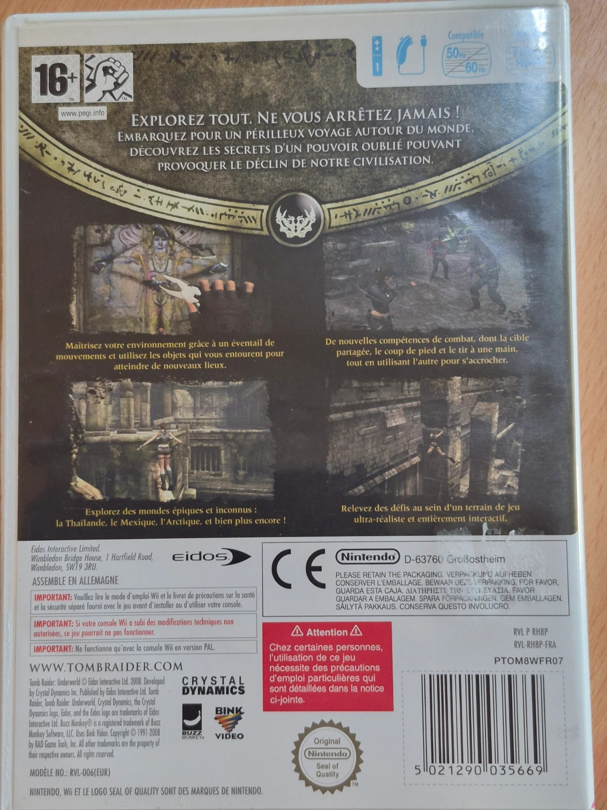 Jeu Tomb Raider pour wii complet 2