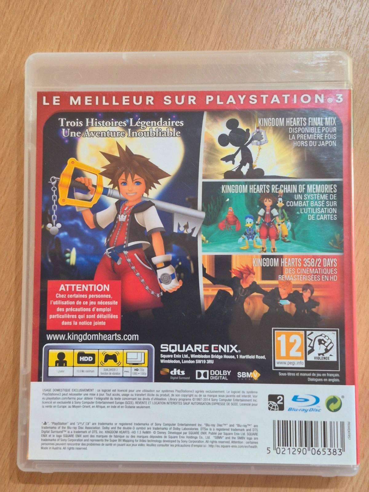 Jeu Kingdom Hearts 1.5 remix pour PS3 2