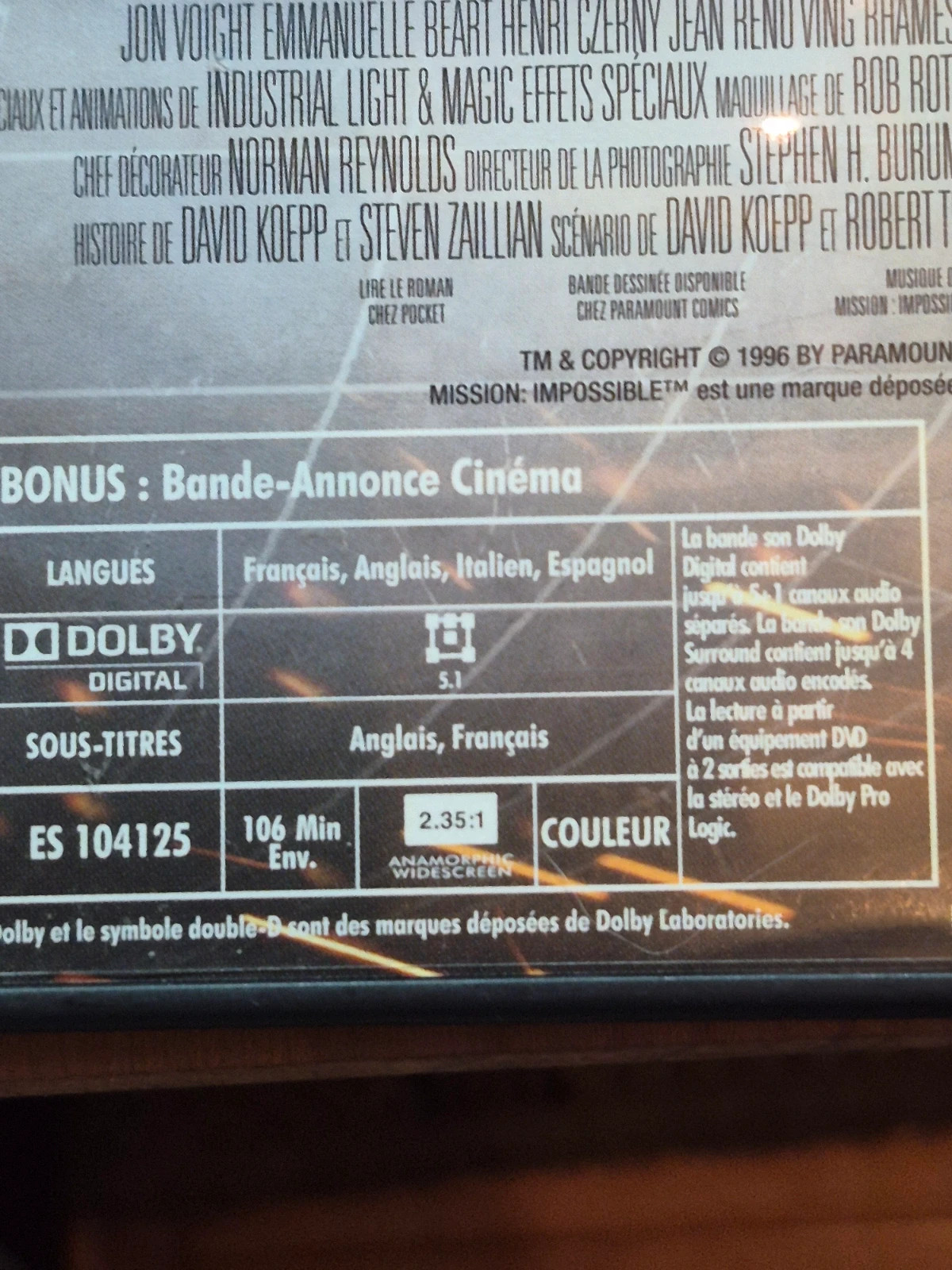 Dvd Mission Impossible 3