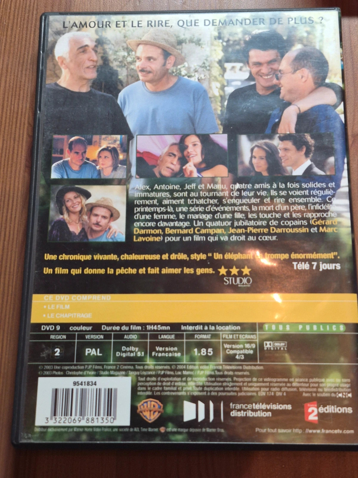 Dvd le cœur des hommes 2