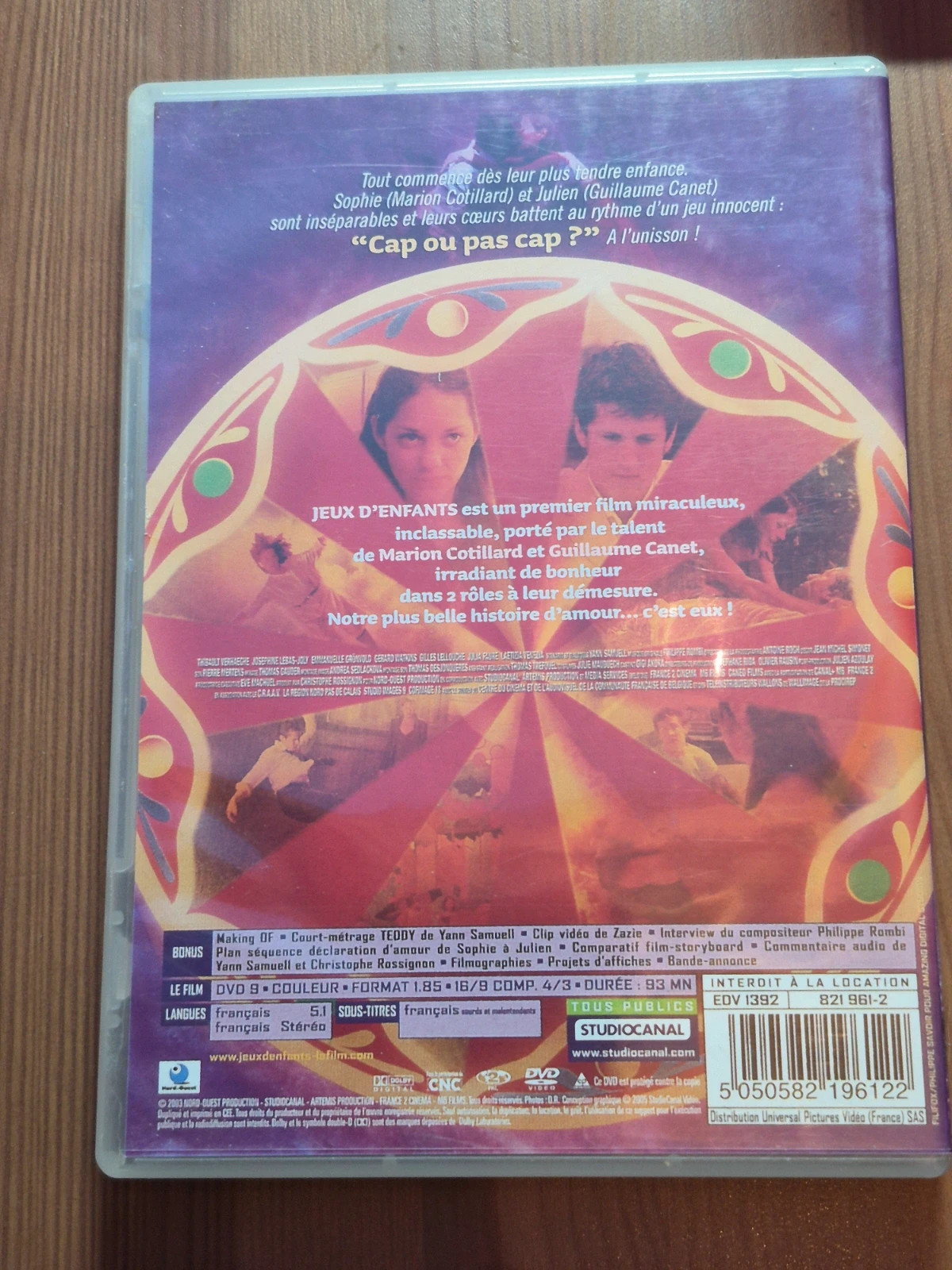 Dvd jeux d'enfants 2