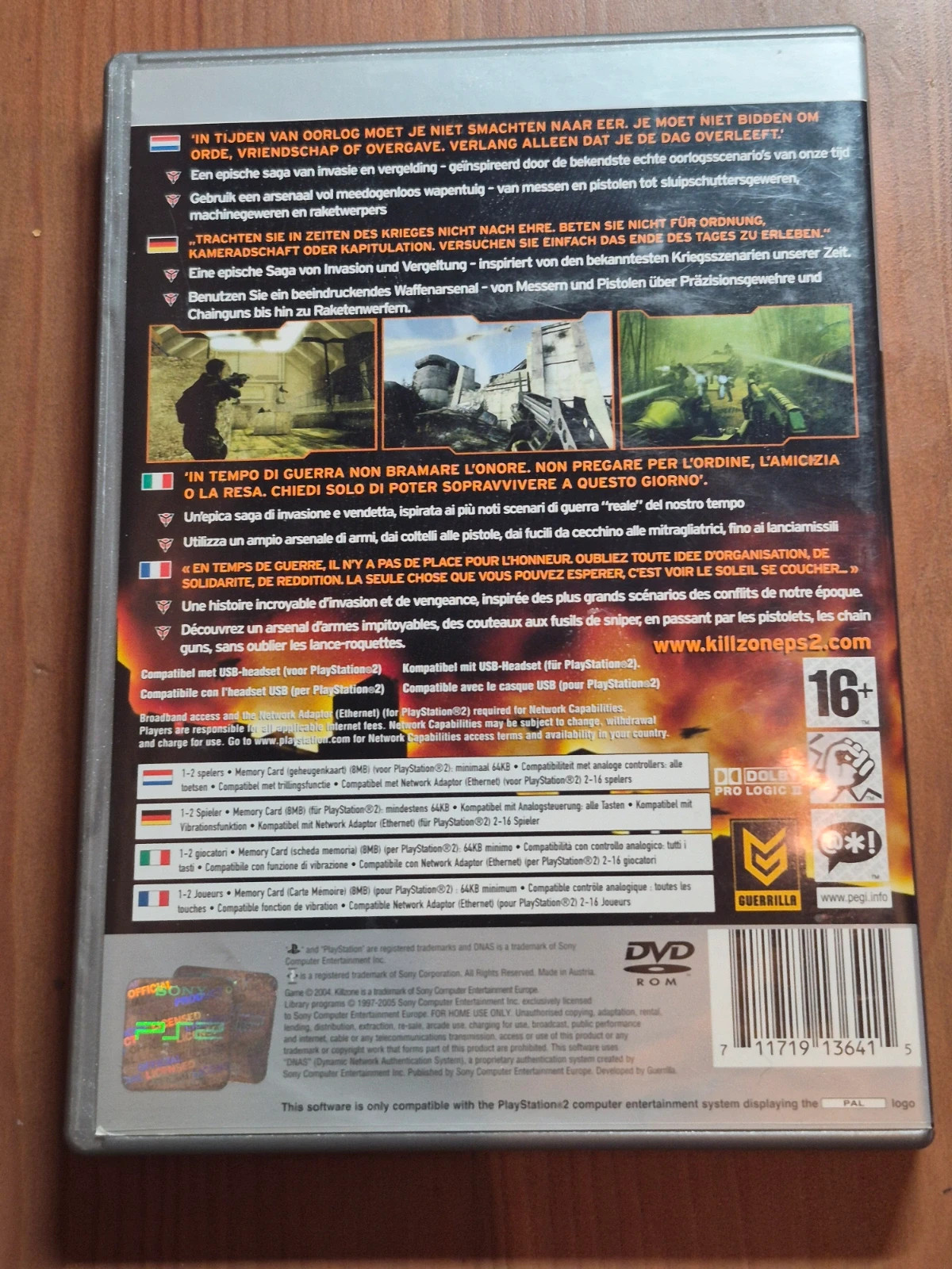 Jeu Killzone pour PS2 sans notice 2