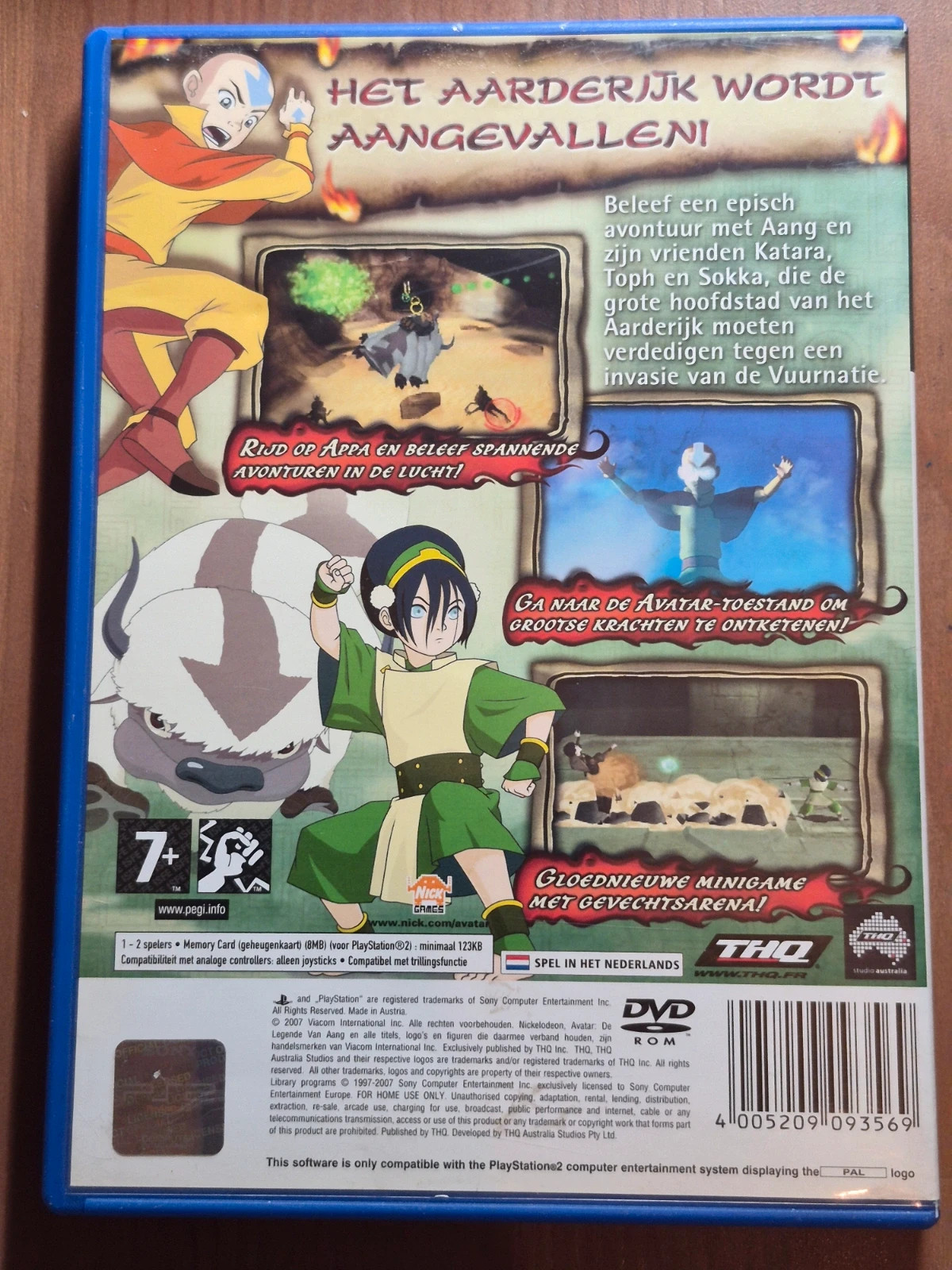 Jeu Avatar le royaume de la terre en feu PS2 2