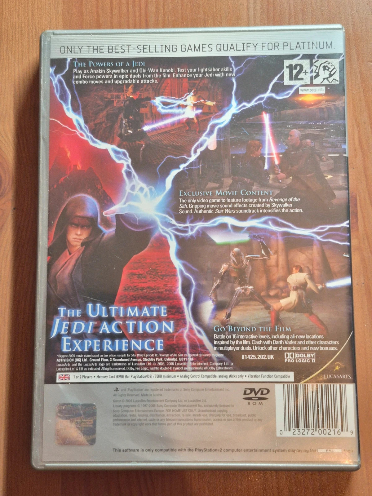 Jeu Star Wars la revanche des sith (anglais) PS2 2