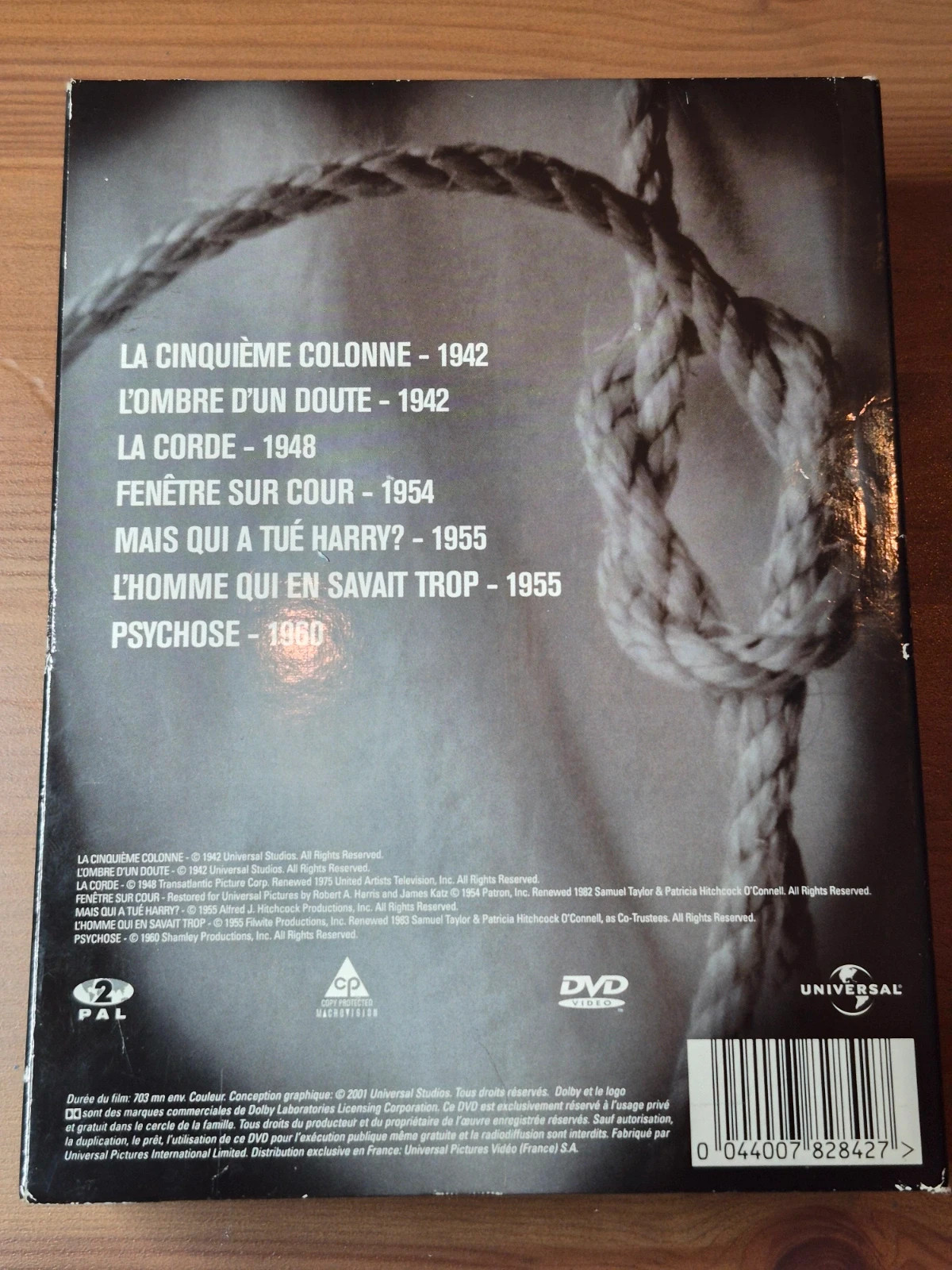 Coffret Dvd Hitchcock La Collection 5