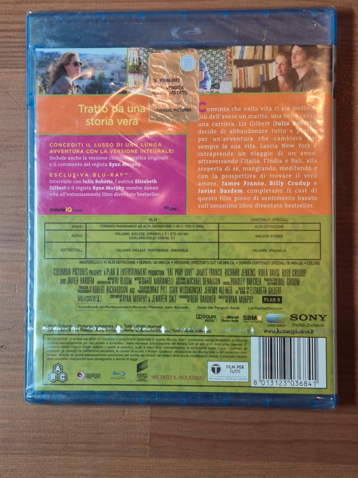 Blu-ray mange,prie,aime sous blister 2