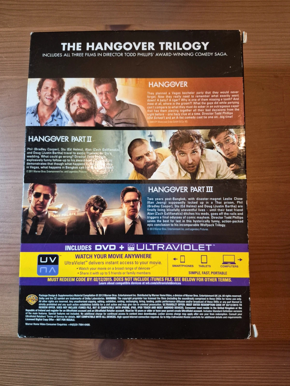 Coffret Dvd Hangover Trilogy 2