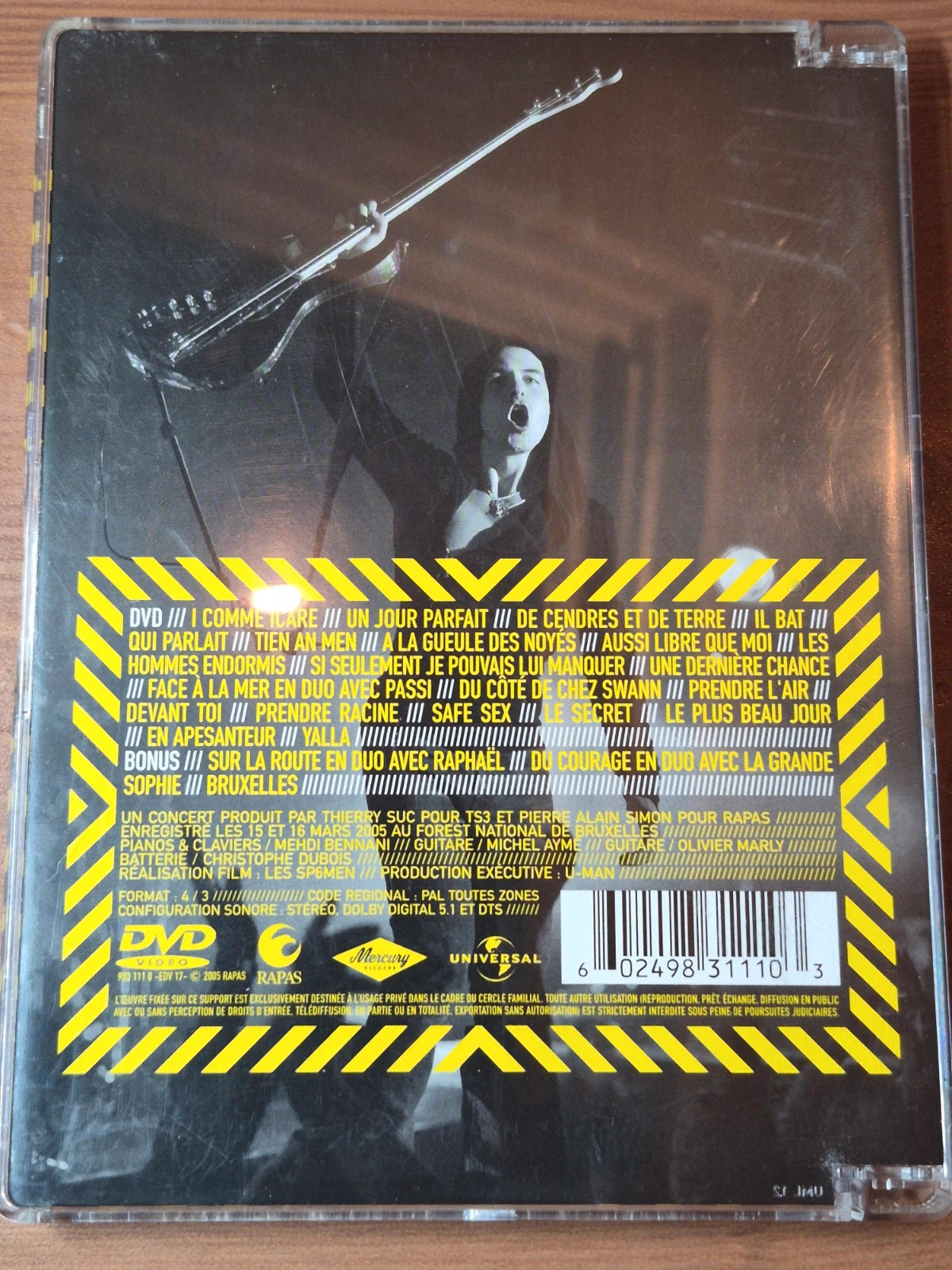 Dvd Calogero live 1.0 2