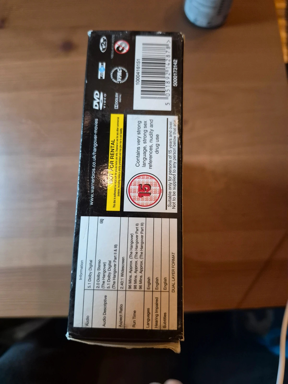 Coffret Dvd Hangover Trilogy 5
