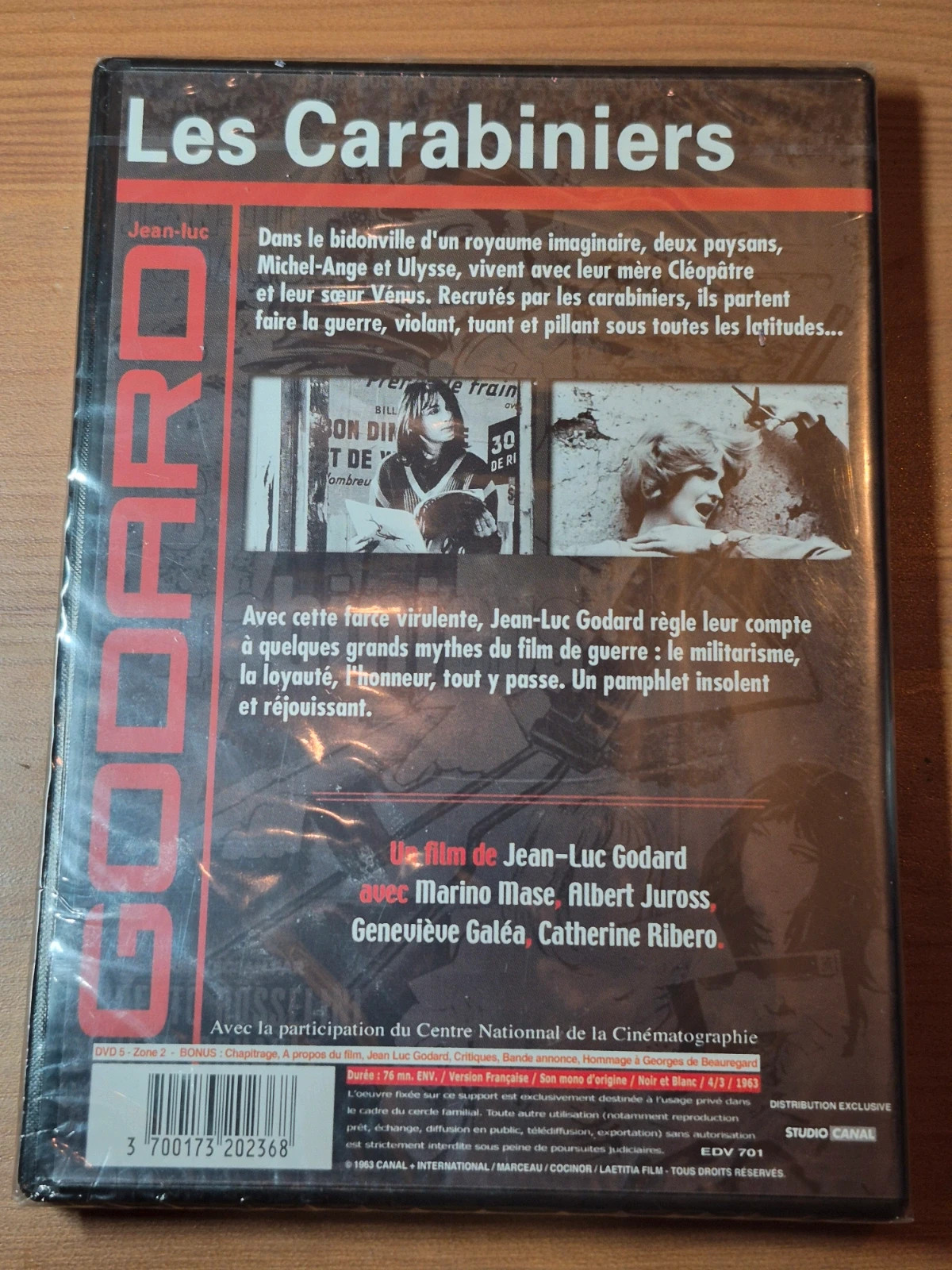 Dvd Les Carabiniers sous blister 2