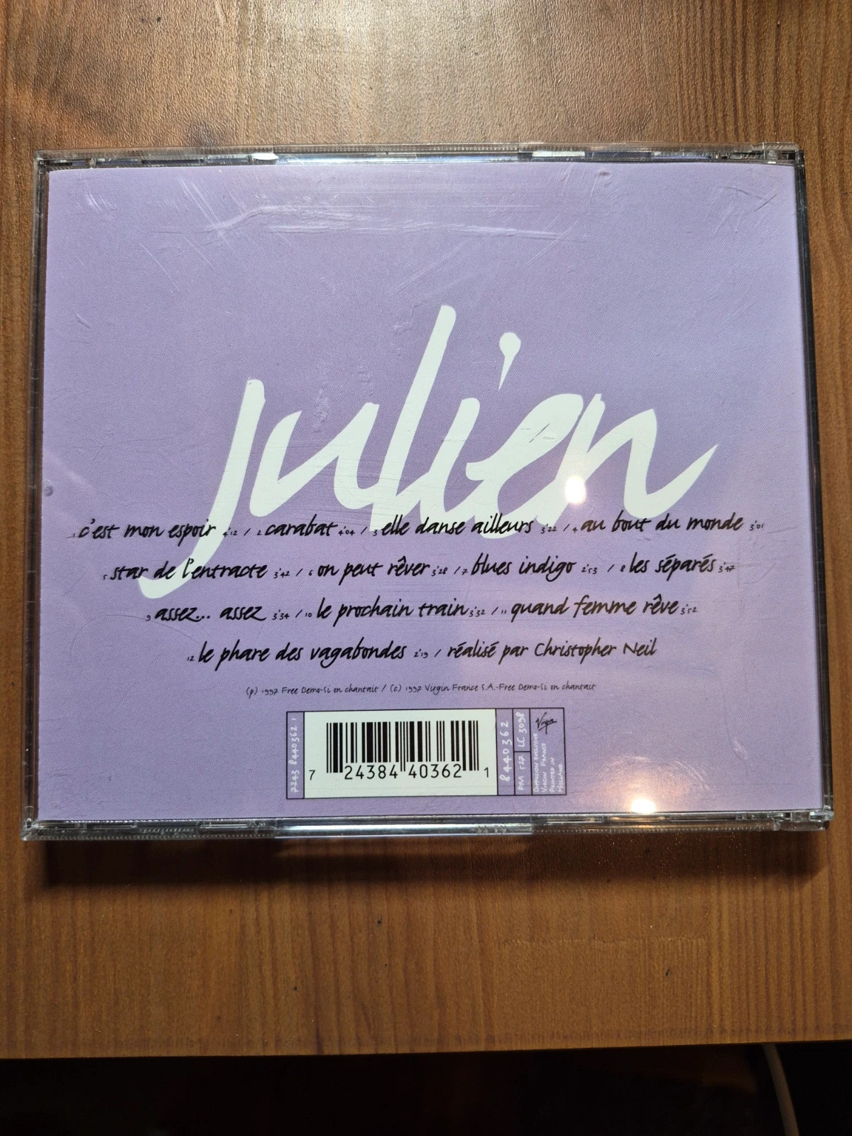 Cd audio Julien Clerc(julien) 2