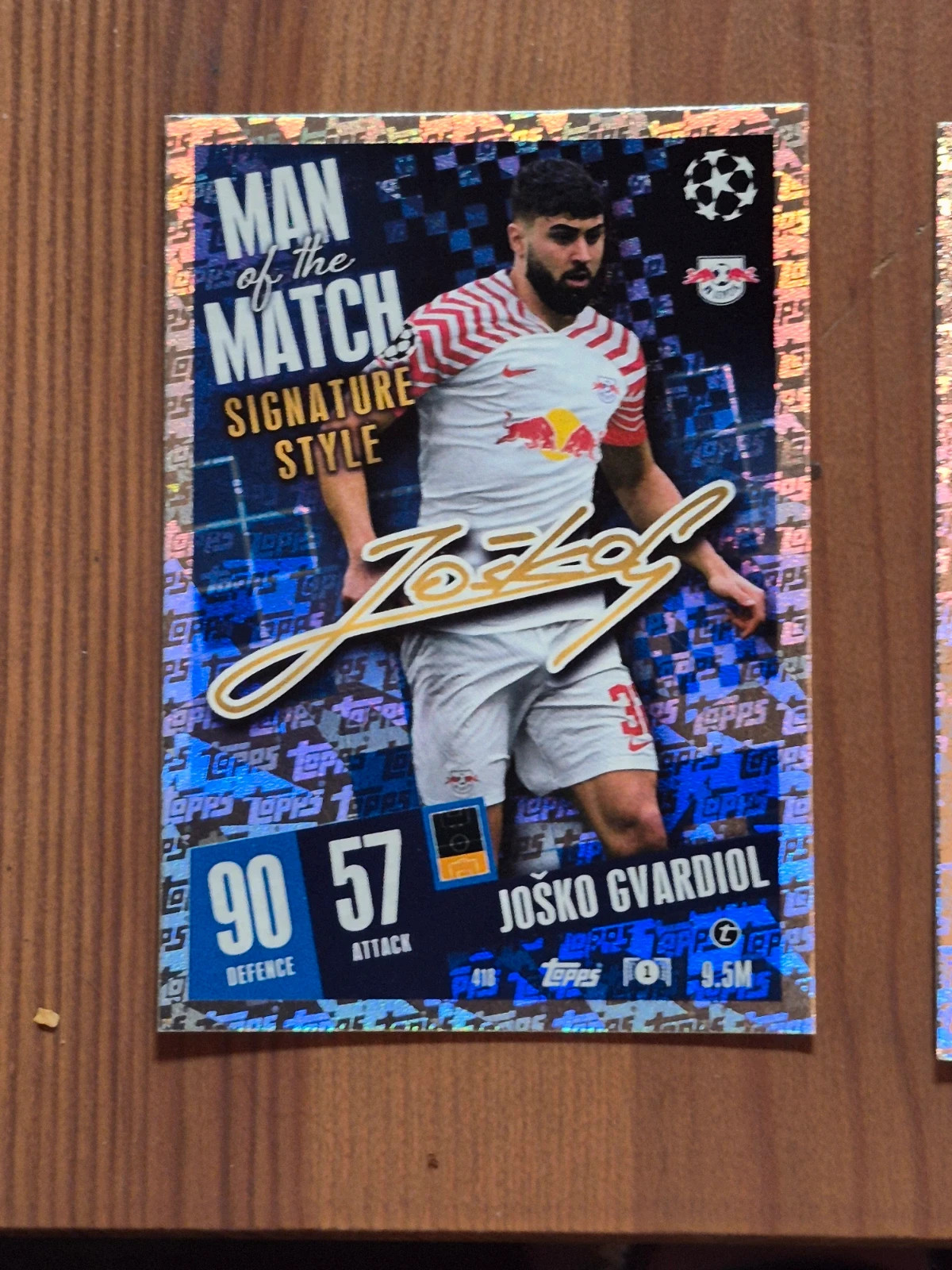 Lot de 13 cartes man of match signature style 23/24 – Topps 3