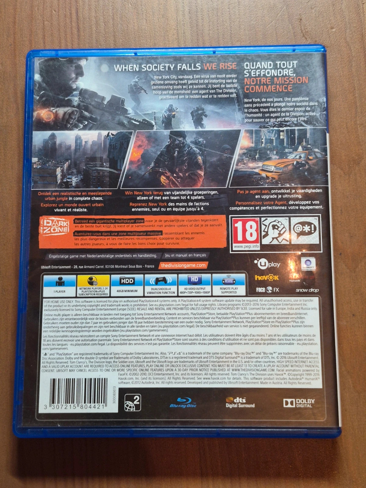 Jeu The Division pour PS4 complet 2