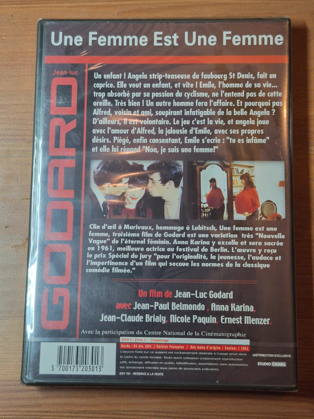 Dvd Une femme est une femme sous blister 2