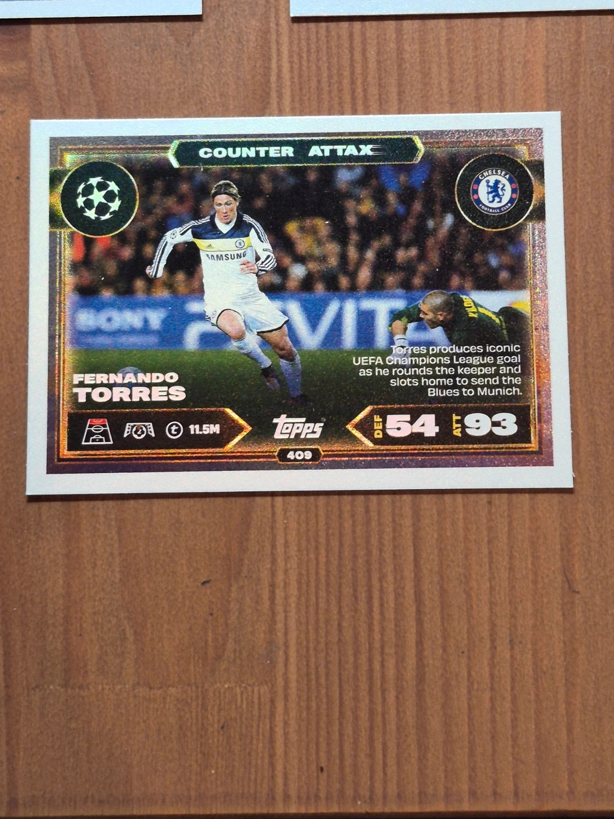 Lot de 8 cartes Toops counter attax – Topps 5