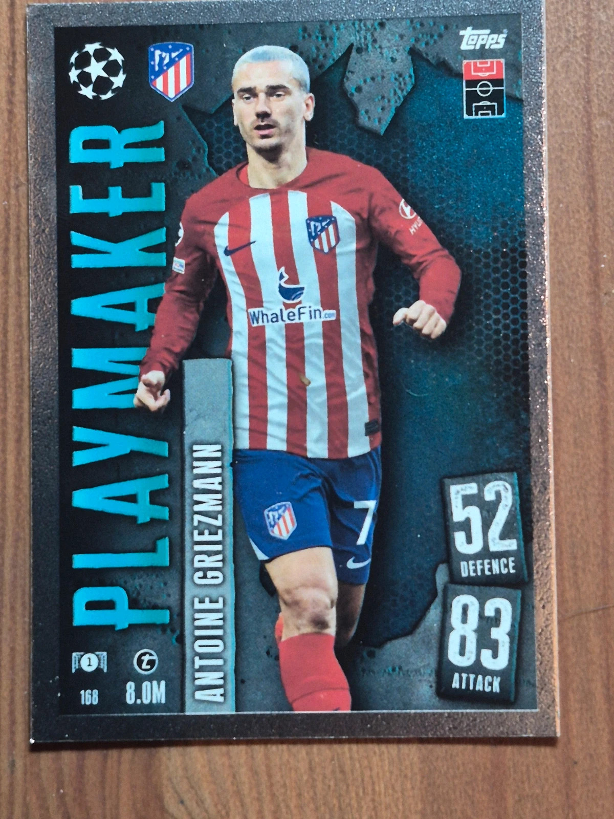 Lot de 8 cartes match attax Playmaker – Topps 2