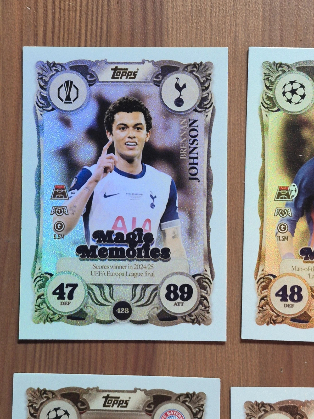 Lot de 17 cartes match attax memories – Topps 2