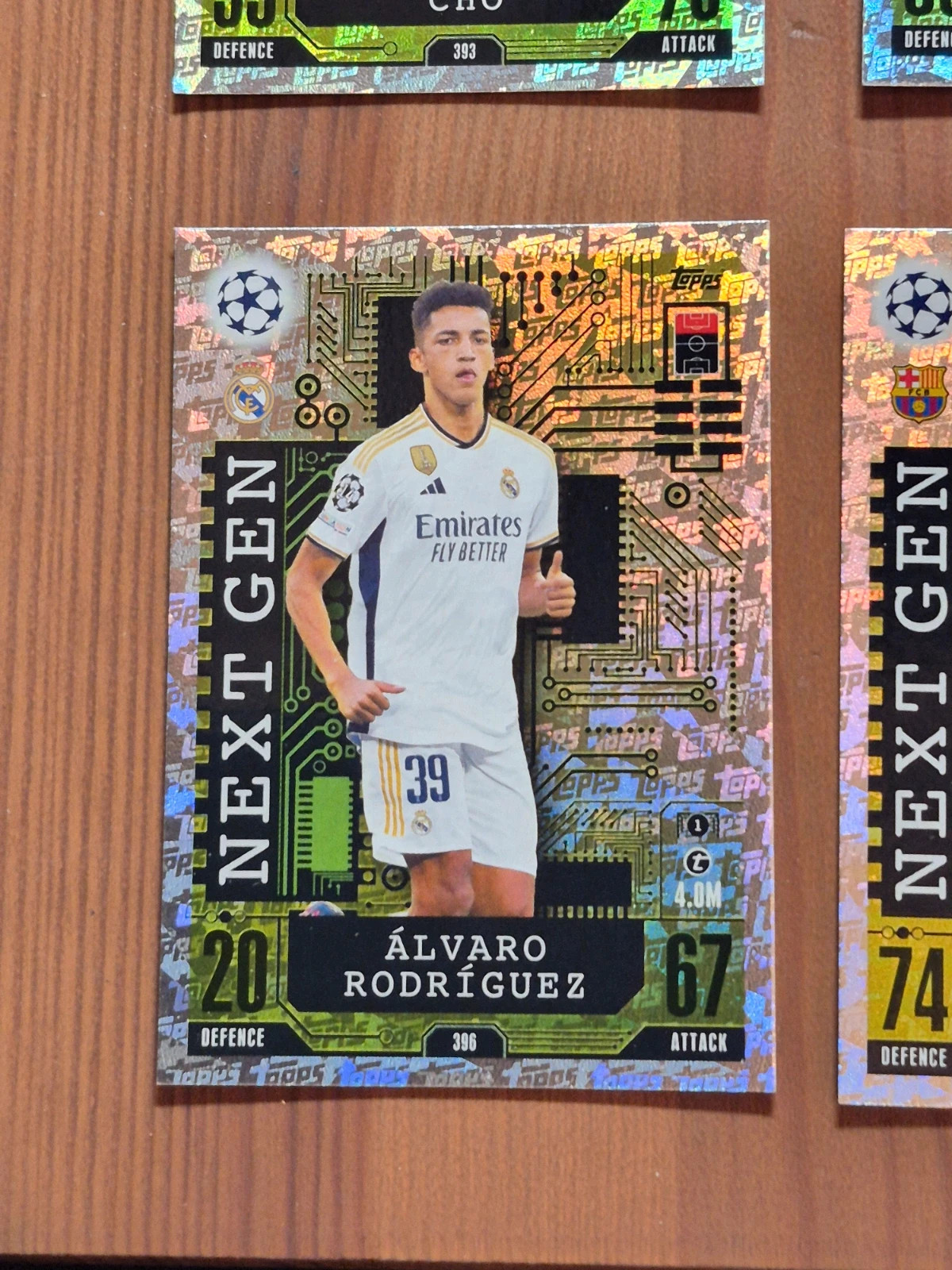 Lot de 9 cartes match attax next gen – Topps 3