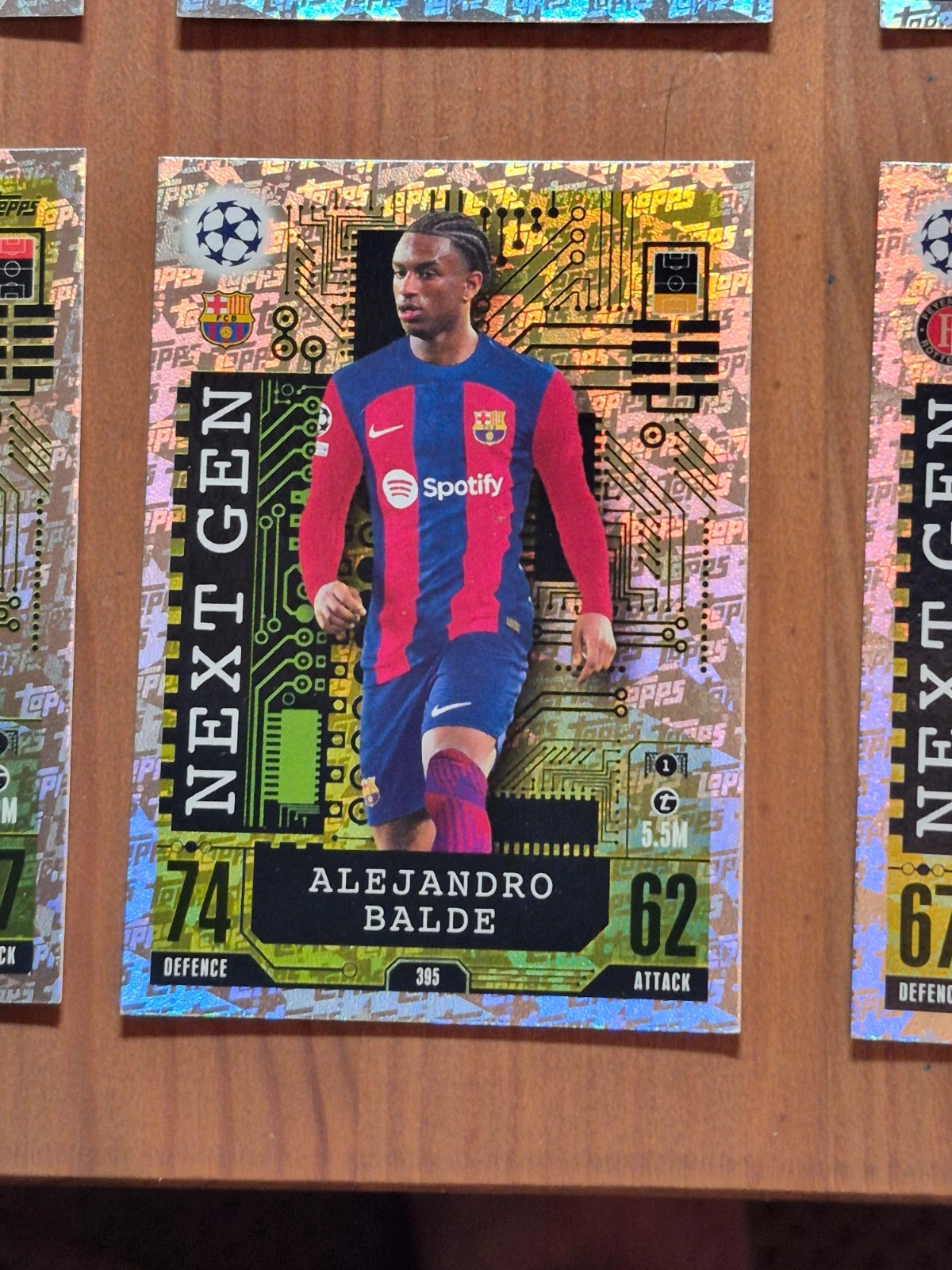 Lot de 9 cartes match attax next gen – Topps 4