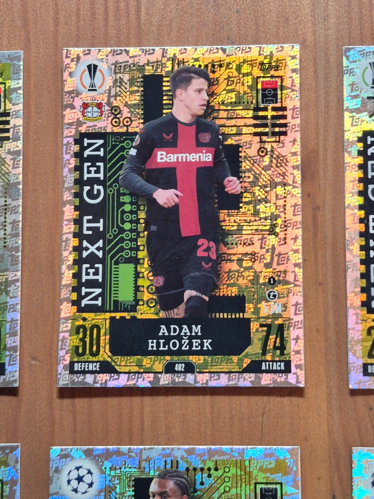 Lot de 9 cartes match attax next gen – Topps 5