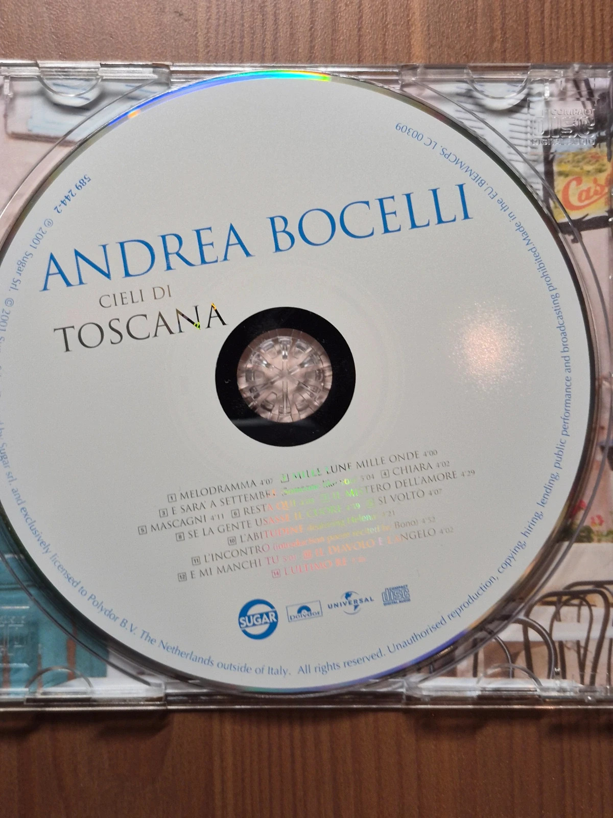Cd audio Andrea Bocelli (cieli di toscana) 5