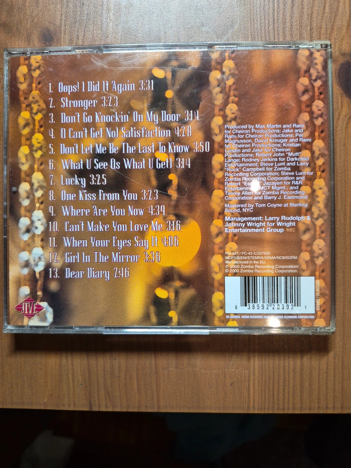 Cd audio Britney Spears (oops i did it again) 2