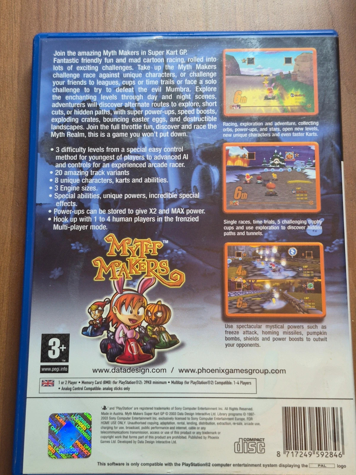 Jeu Myth Makers super kart gp ps2 (anglais) 2