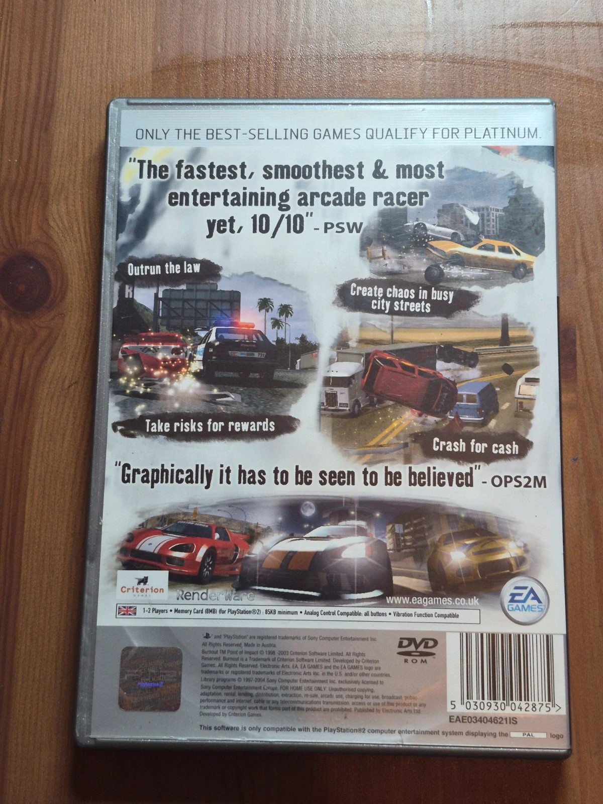 Jeu Burnout 2 pour PS2 complet 2
