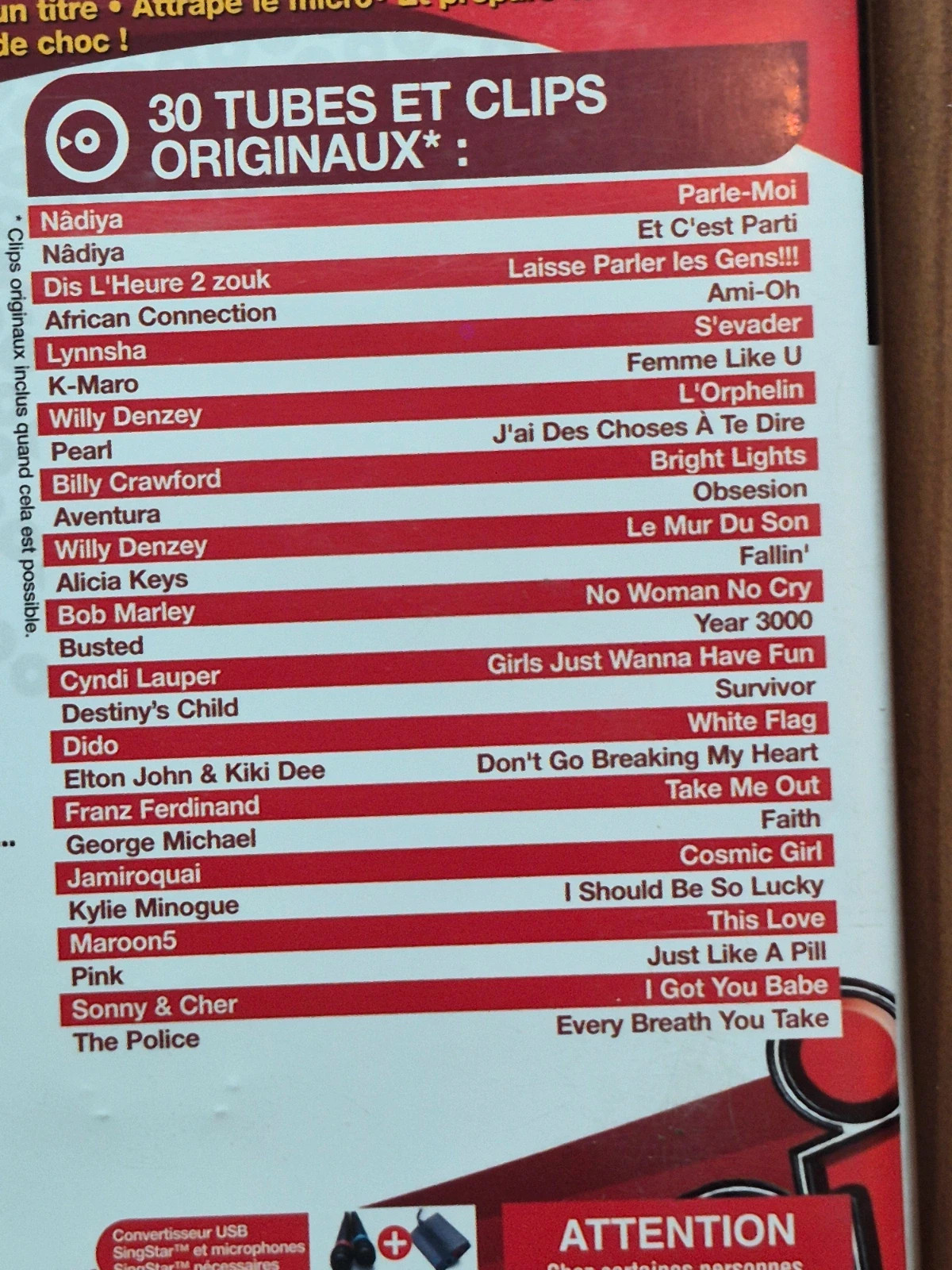 Jeu SingStar Nrj pour PS2 complet 3
