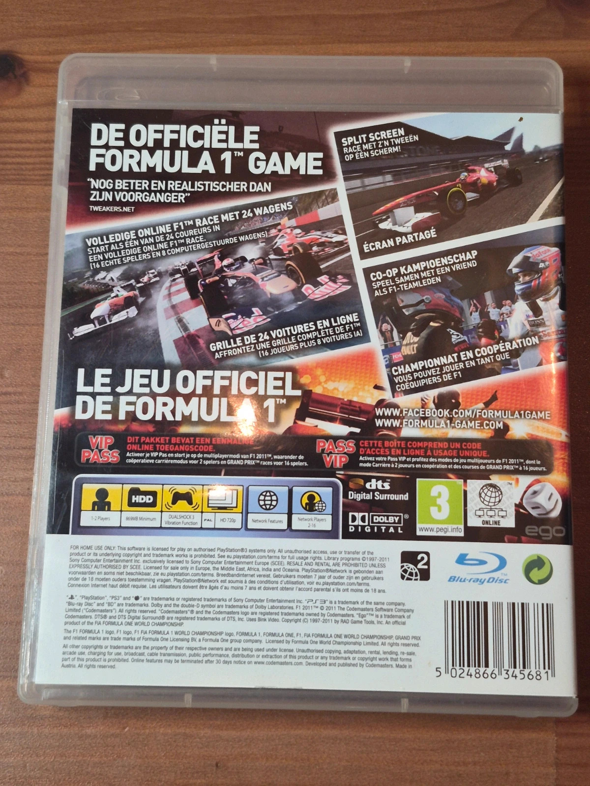 Jeu F1 2011 pour PS3 complet 2