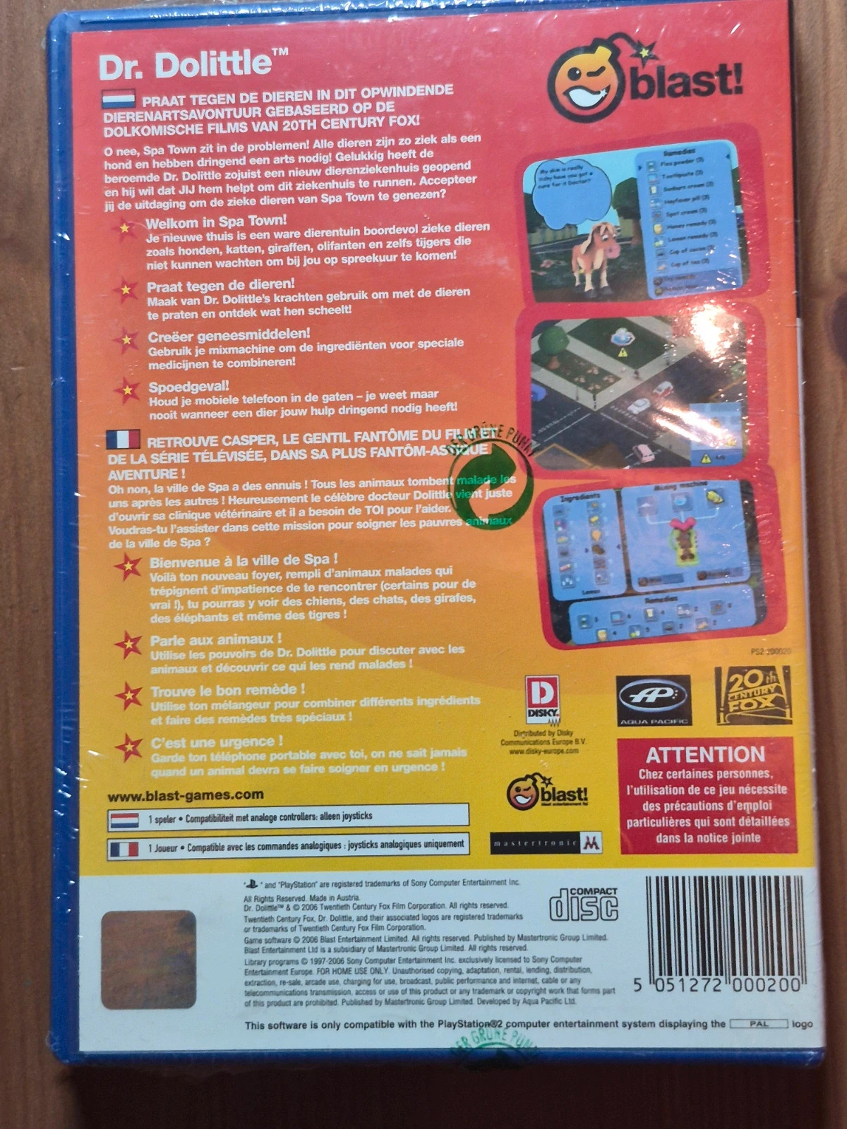Jeu Dr. Dolittle pour PS2 sous blister 4