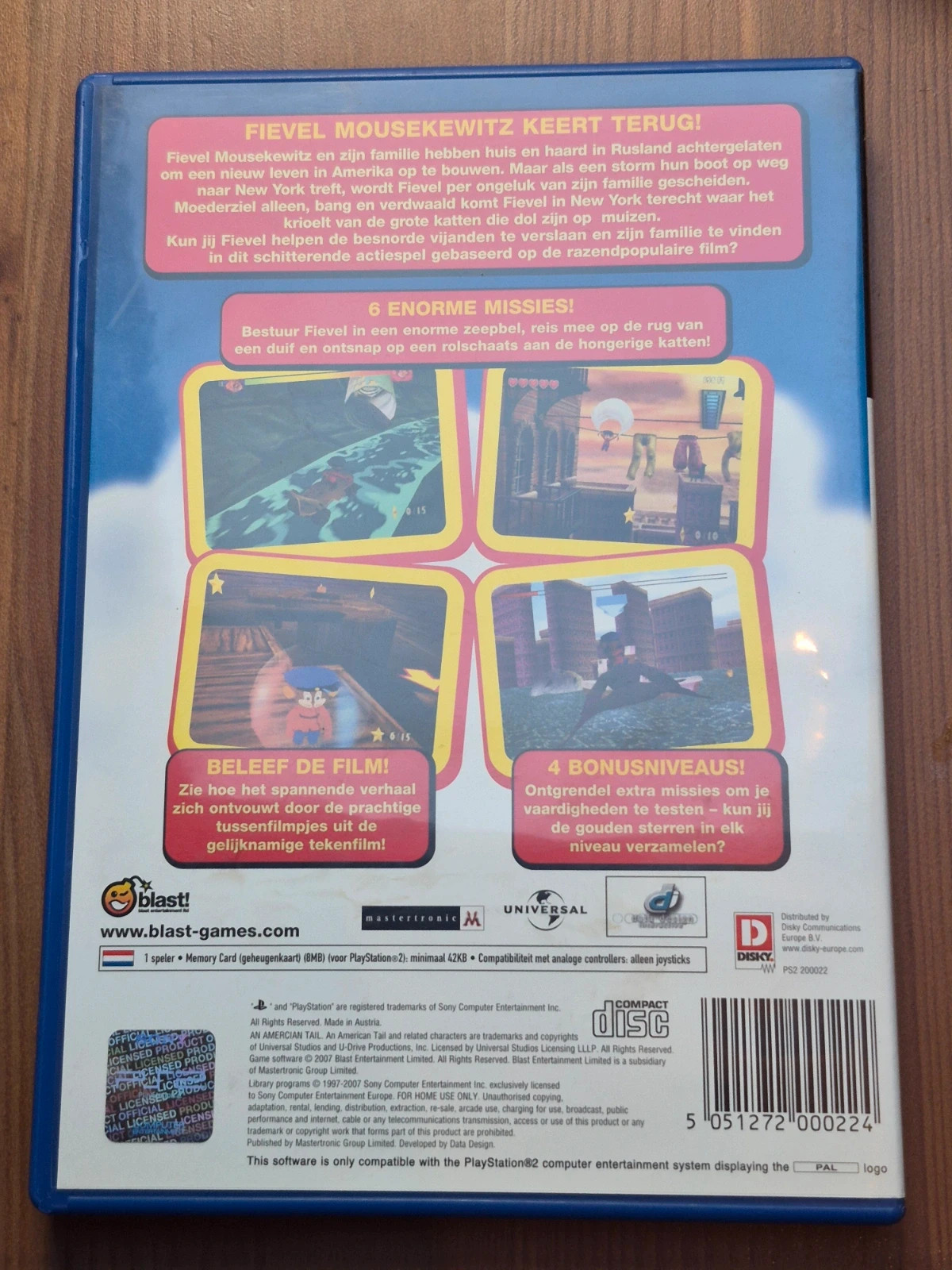 Jeu fievel et le nouveau monde PS2 2