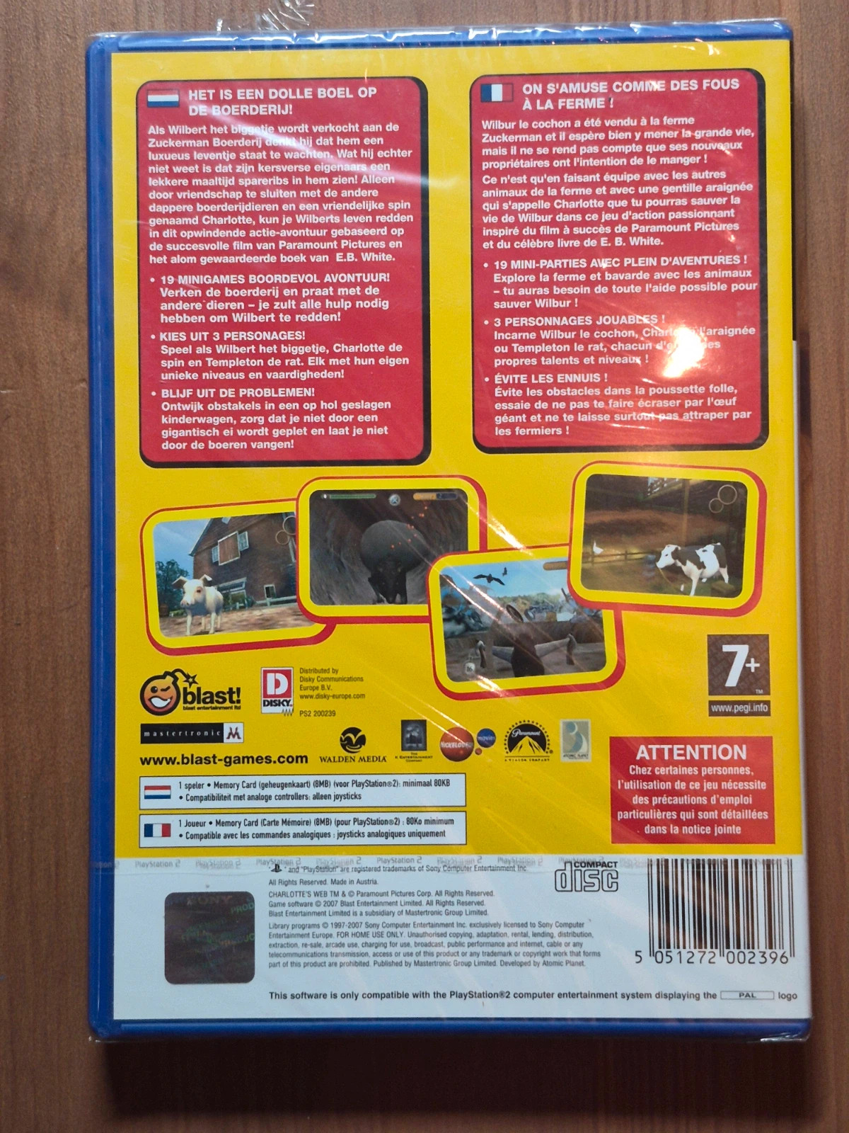 Jeu le petit monde de Charlotte PS2 sous blister 3