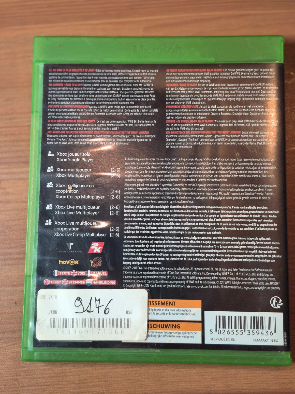 Jeu w2k18 pour xbox one 2