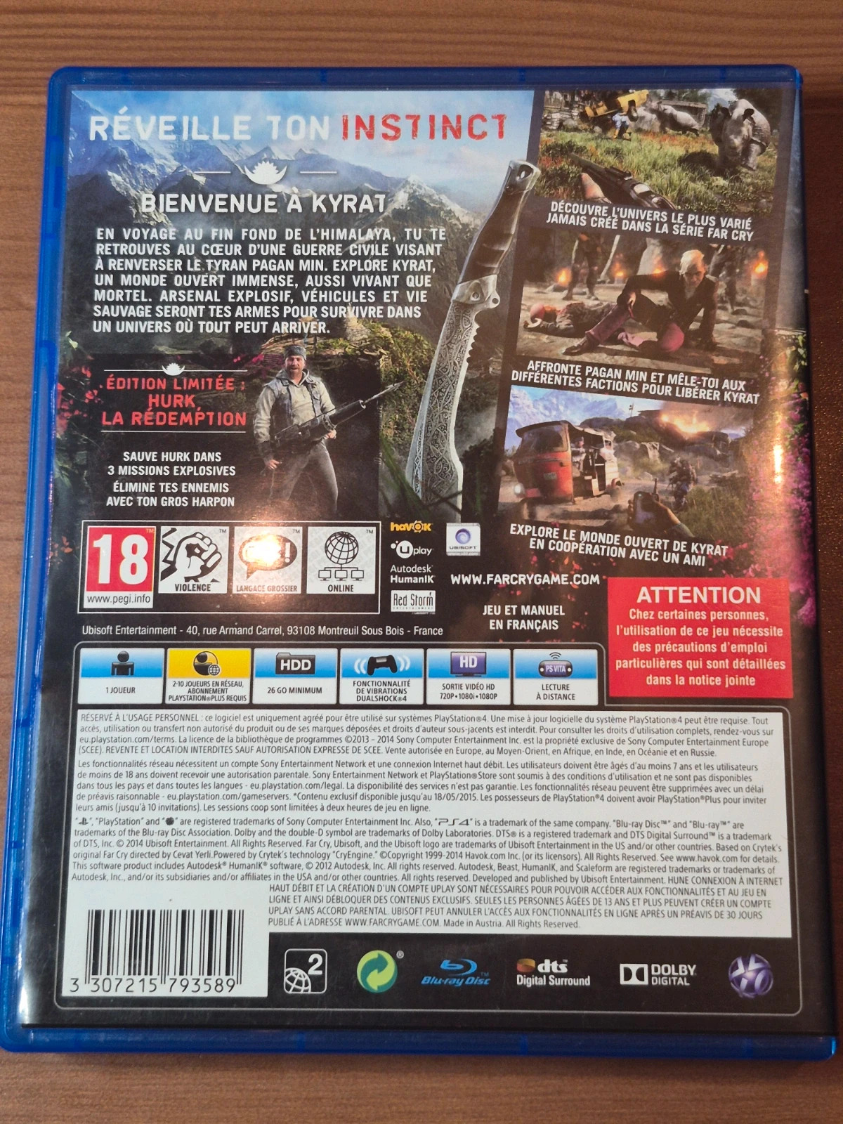 Jeu Farcry 4 édition limitée pour PS4 complet 2