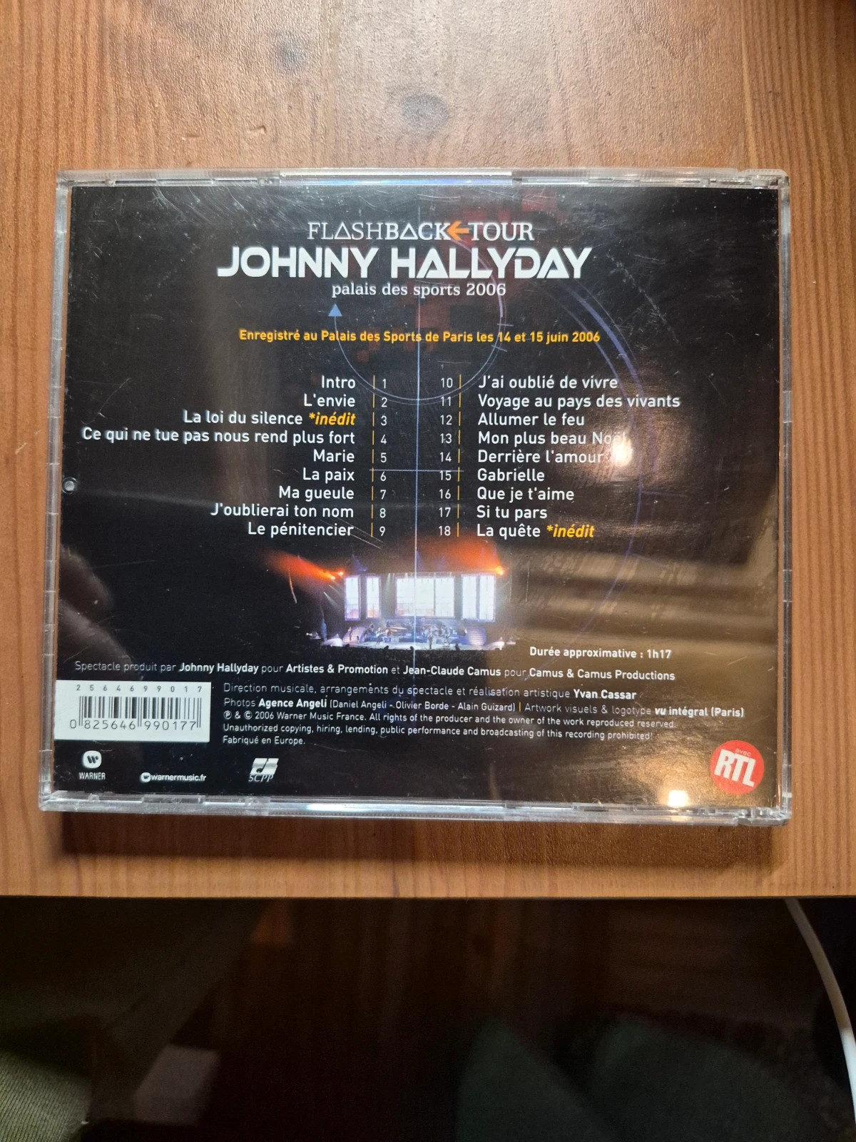Cd audio Johnny Hallyday palais des sports 2006 2