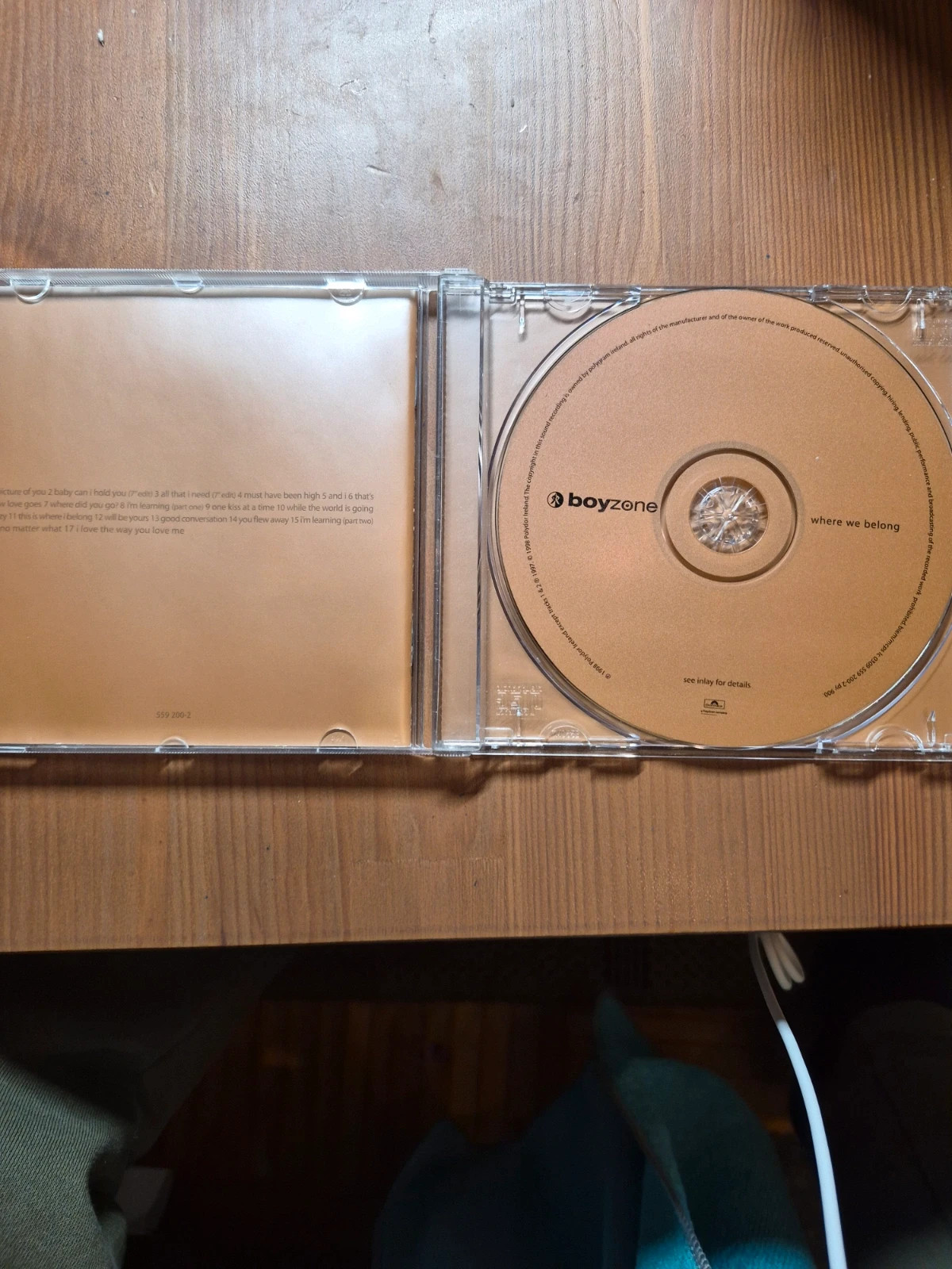 Cd audio Boyzone (where we belong) 4