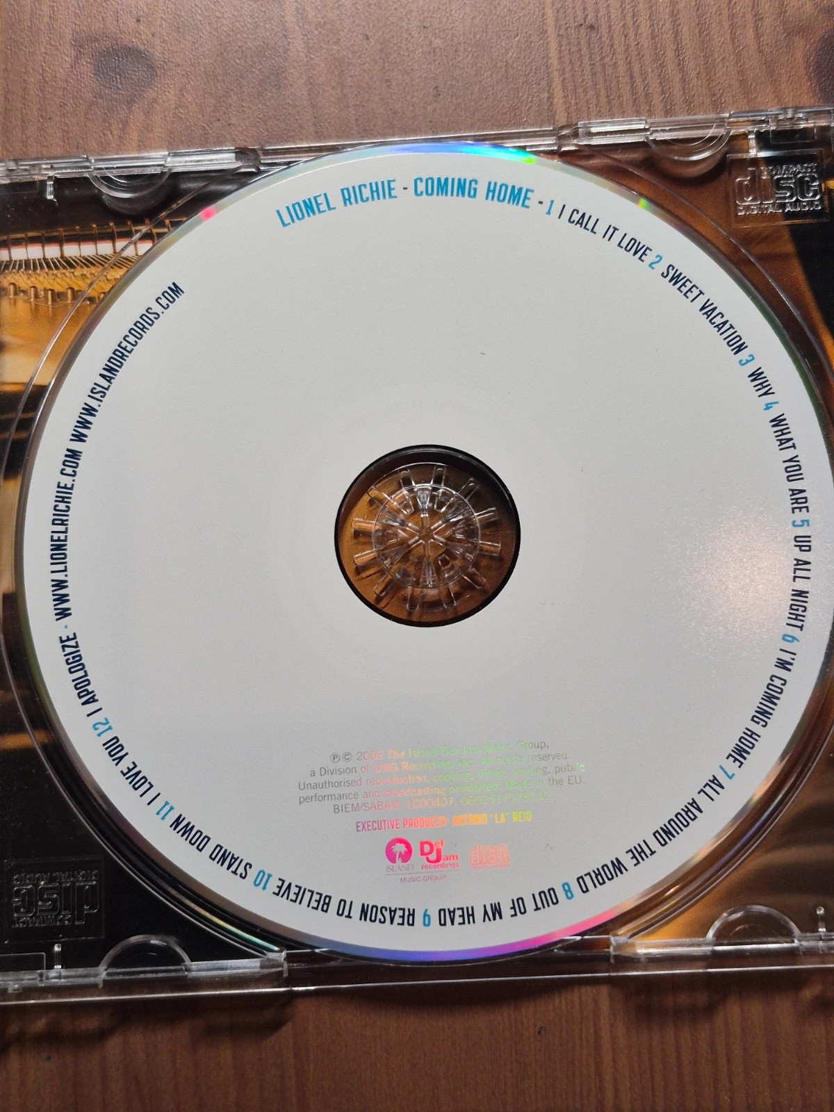 Cd audio Lionel Richie (coming home) 5