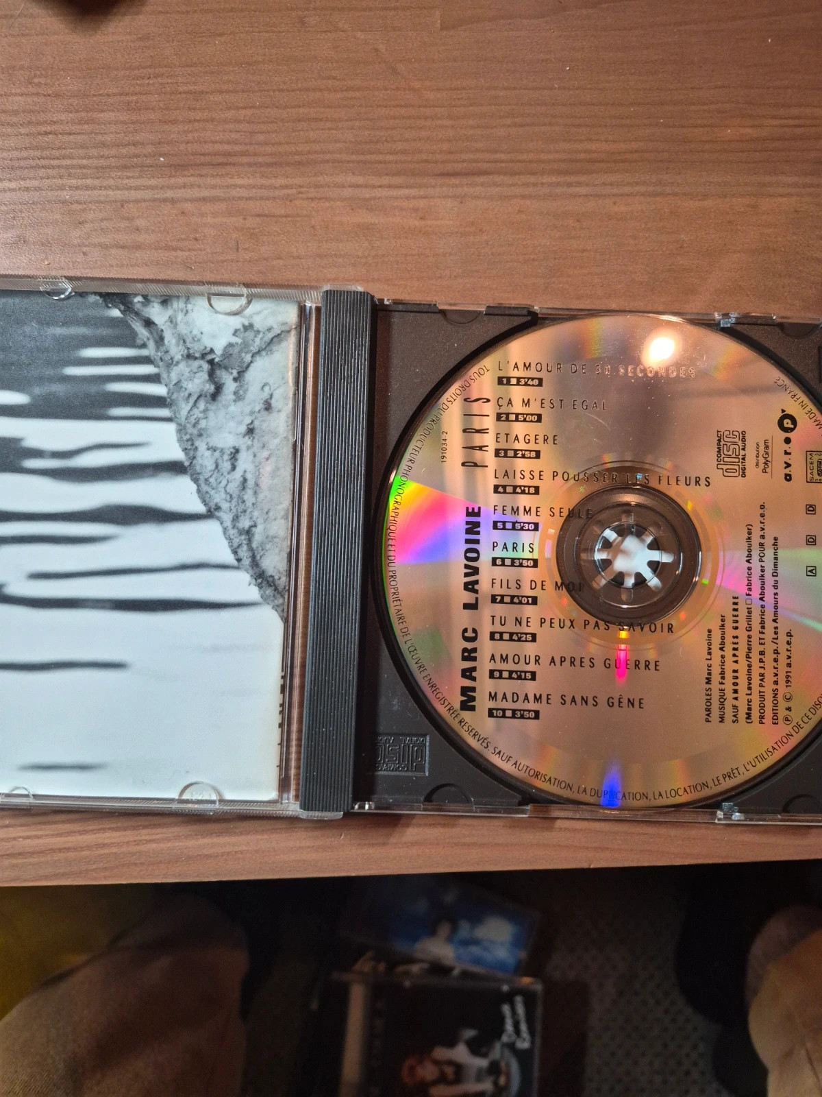 Cd audio Marc Lavoine(paris) 3