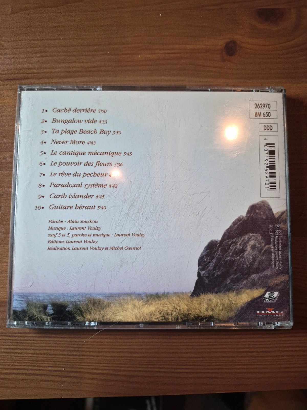 Cd audio Laurent Voulzy (caché derrière) 2
