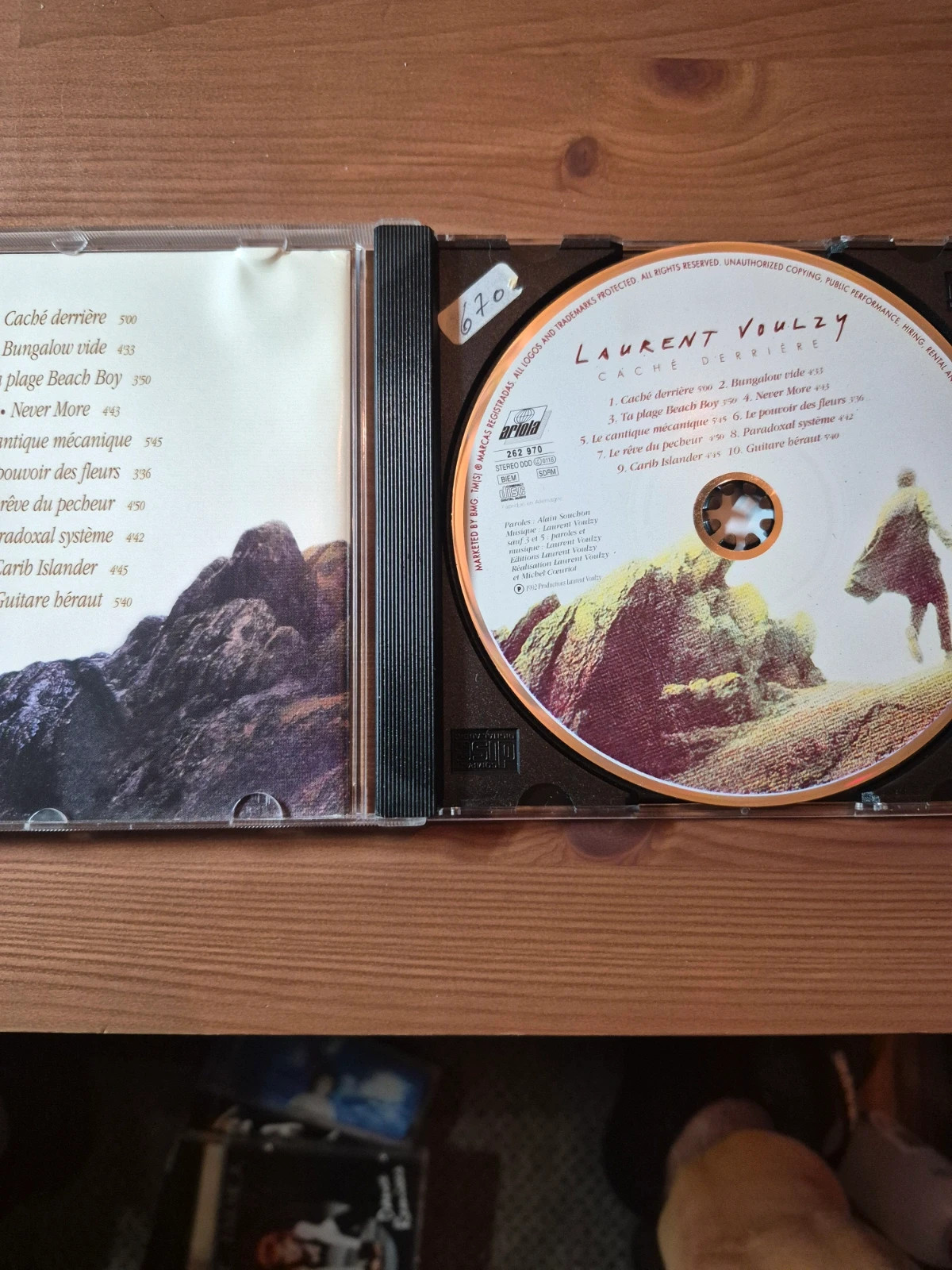 Cd audio Laurent Voulzy (caché derrière) 3