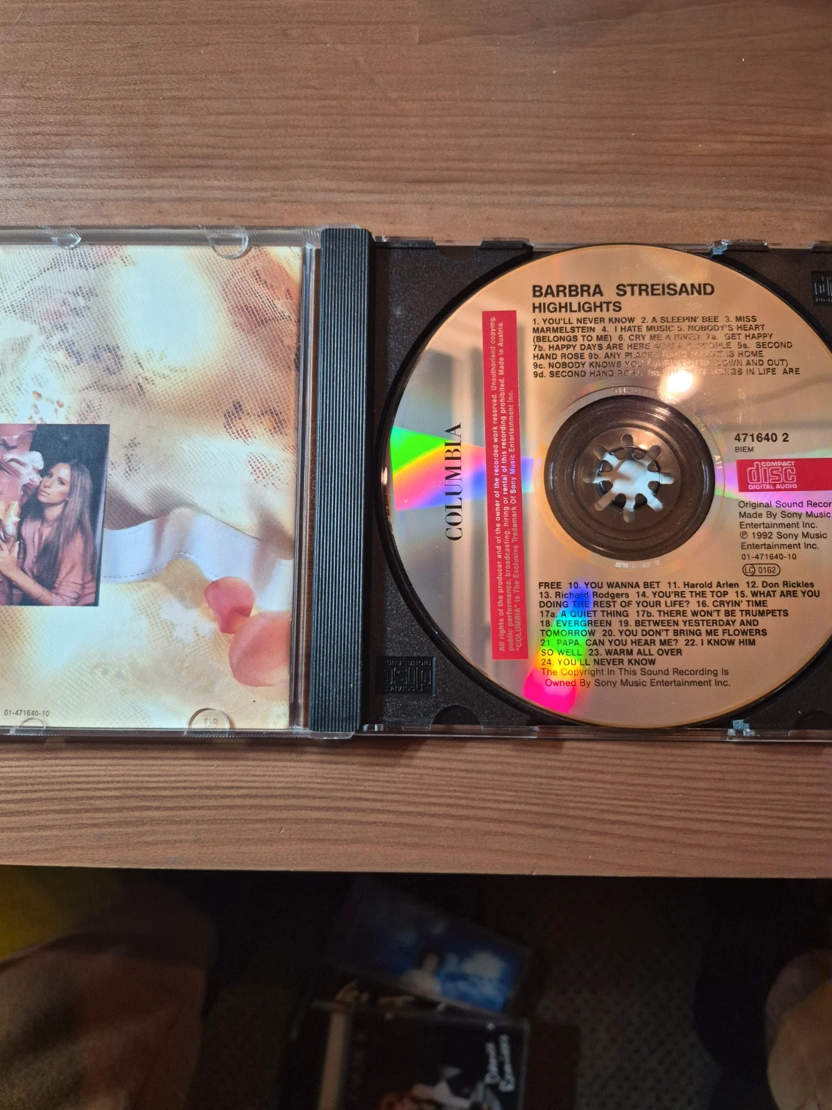 Cd audio barbra Streisand(just for the record) 3