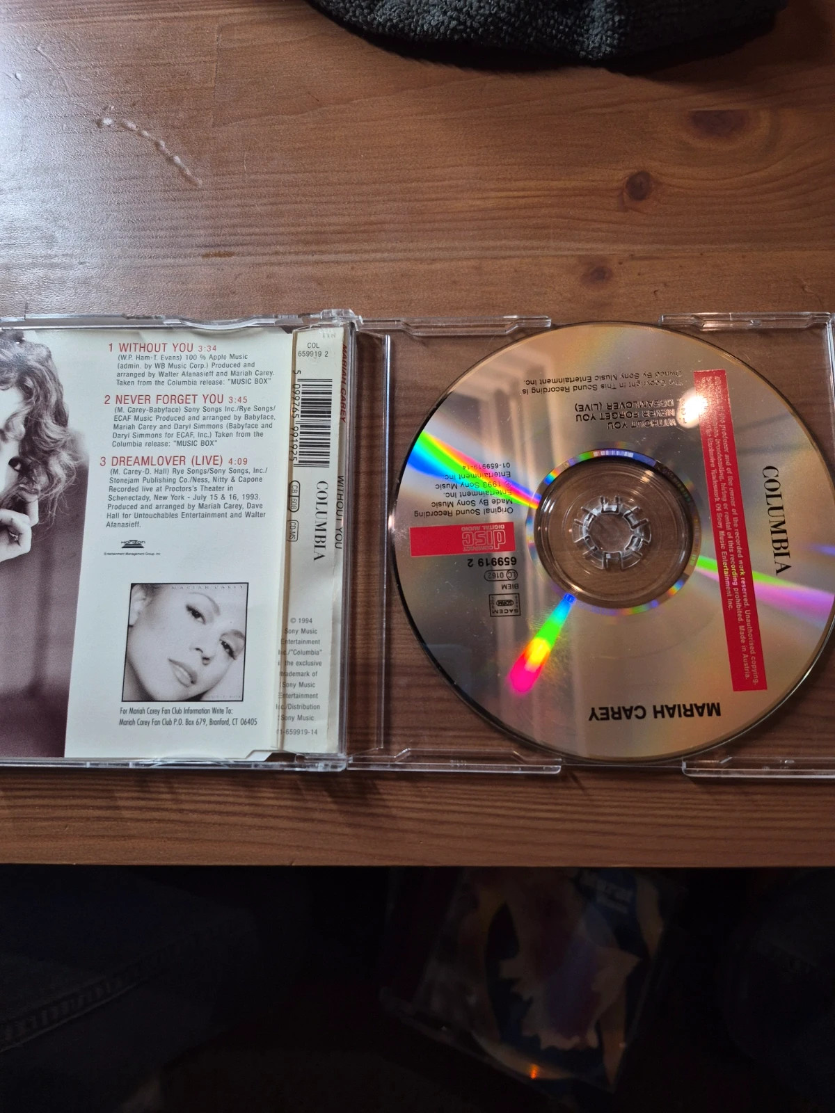 Cd audio Mariah Carey(without you) 3