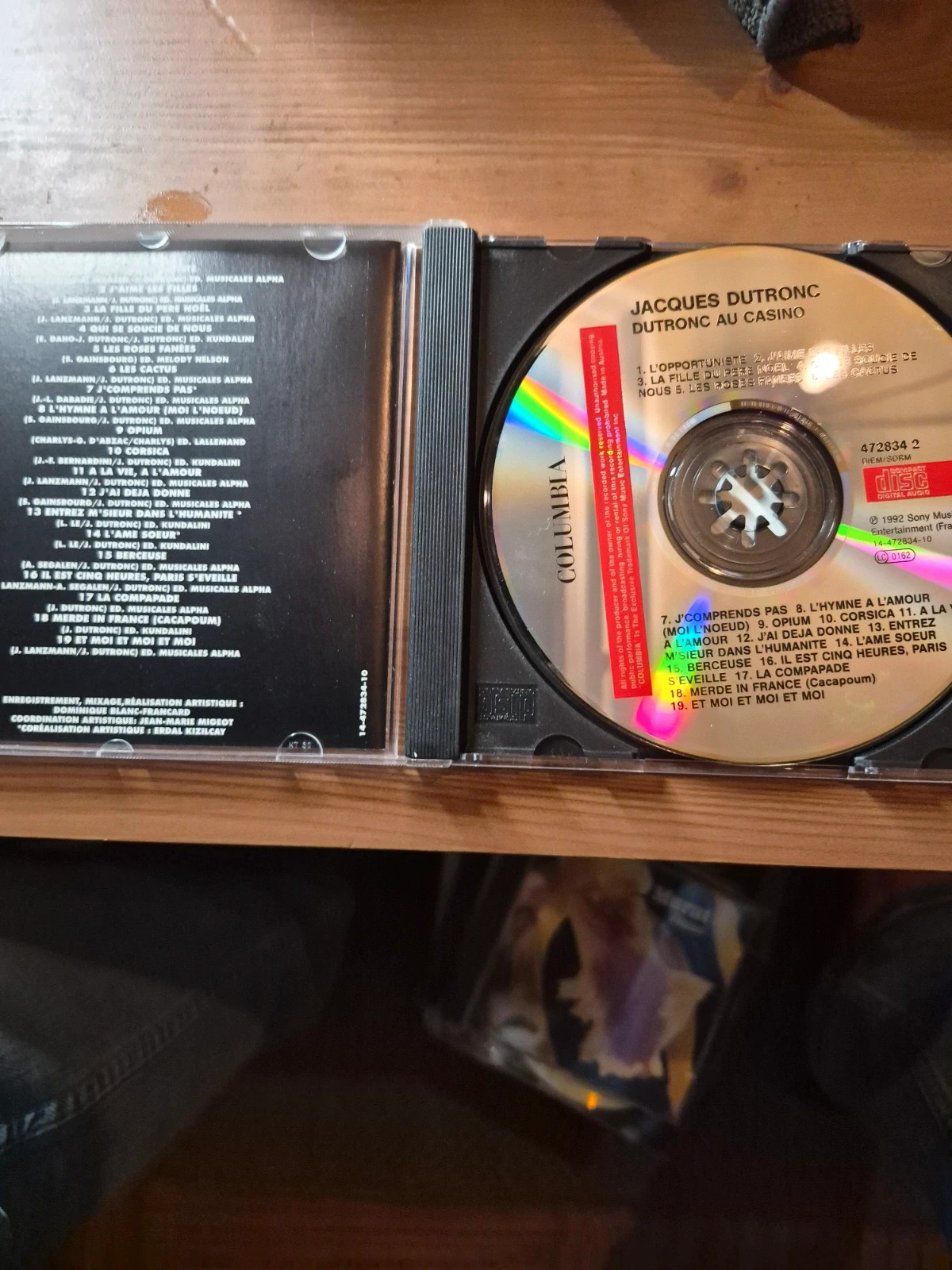 Cd audio Jacques Dutronc (au casino) 3